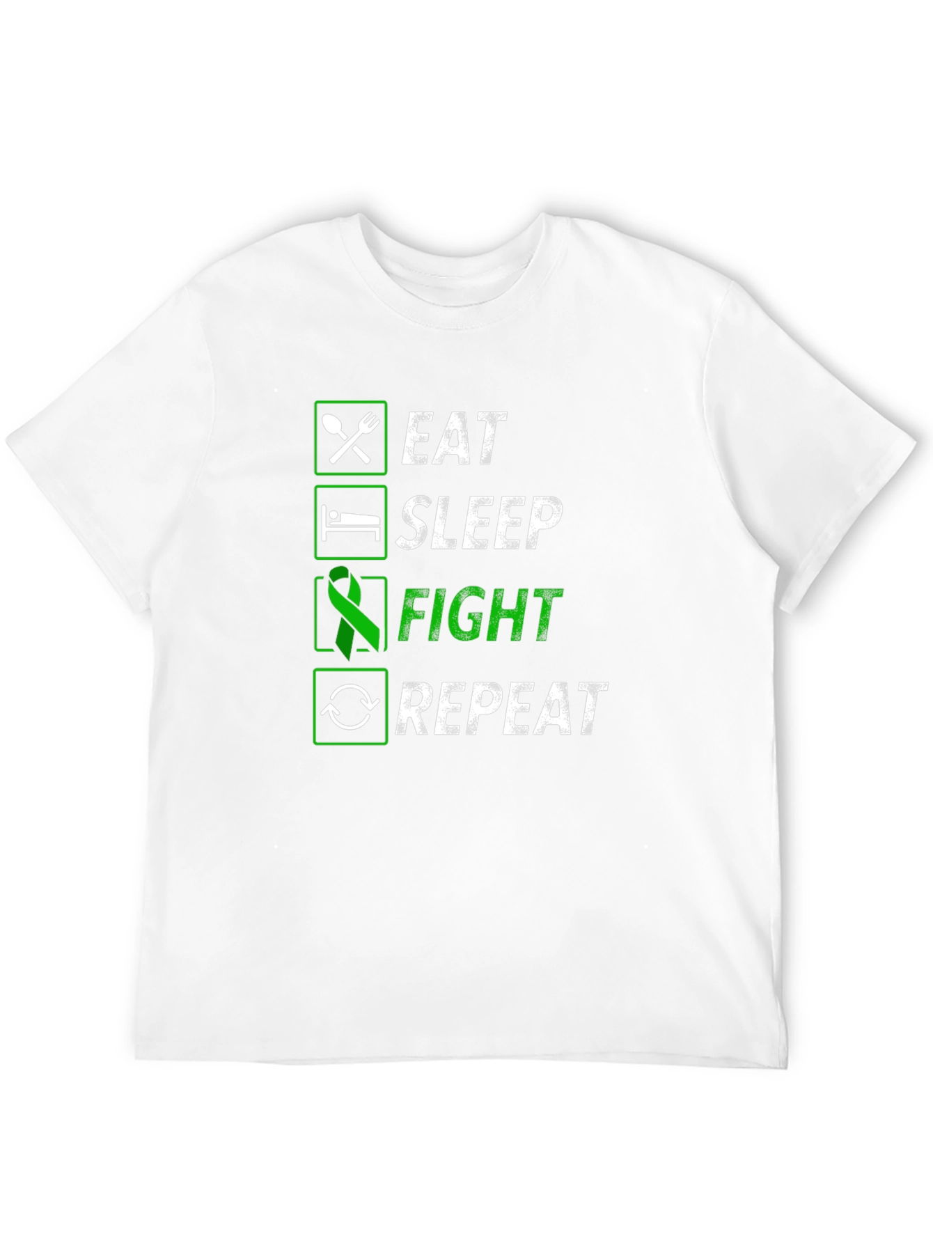 Eat Sleep Fight Repeat Graphic Tee