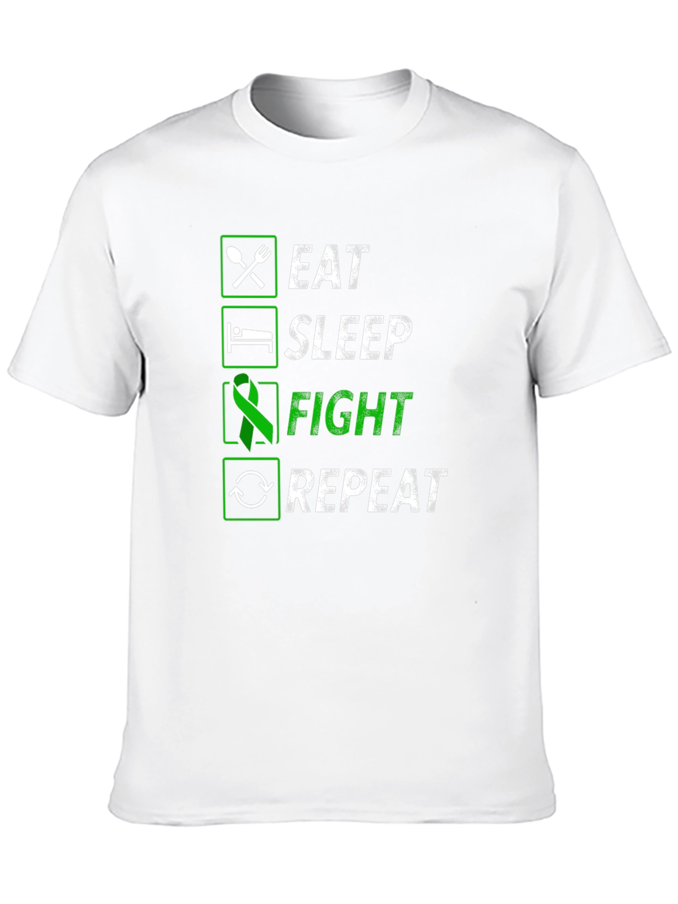 Eat Sleep Fight Repeat Graphic Tee