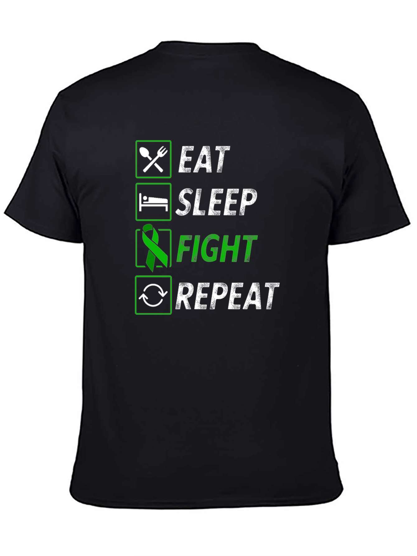 Eat Sleep Fight Repeat Graphic Tee
