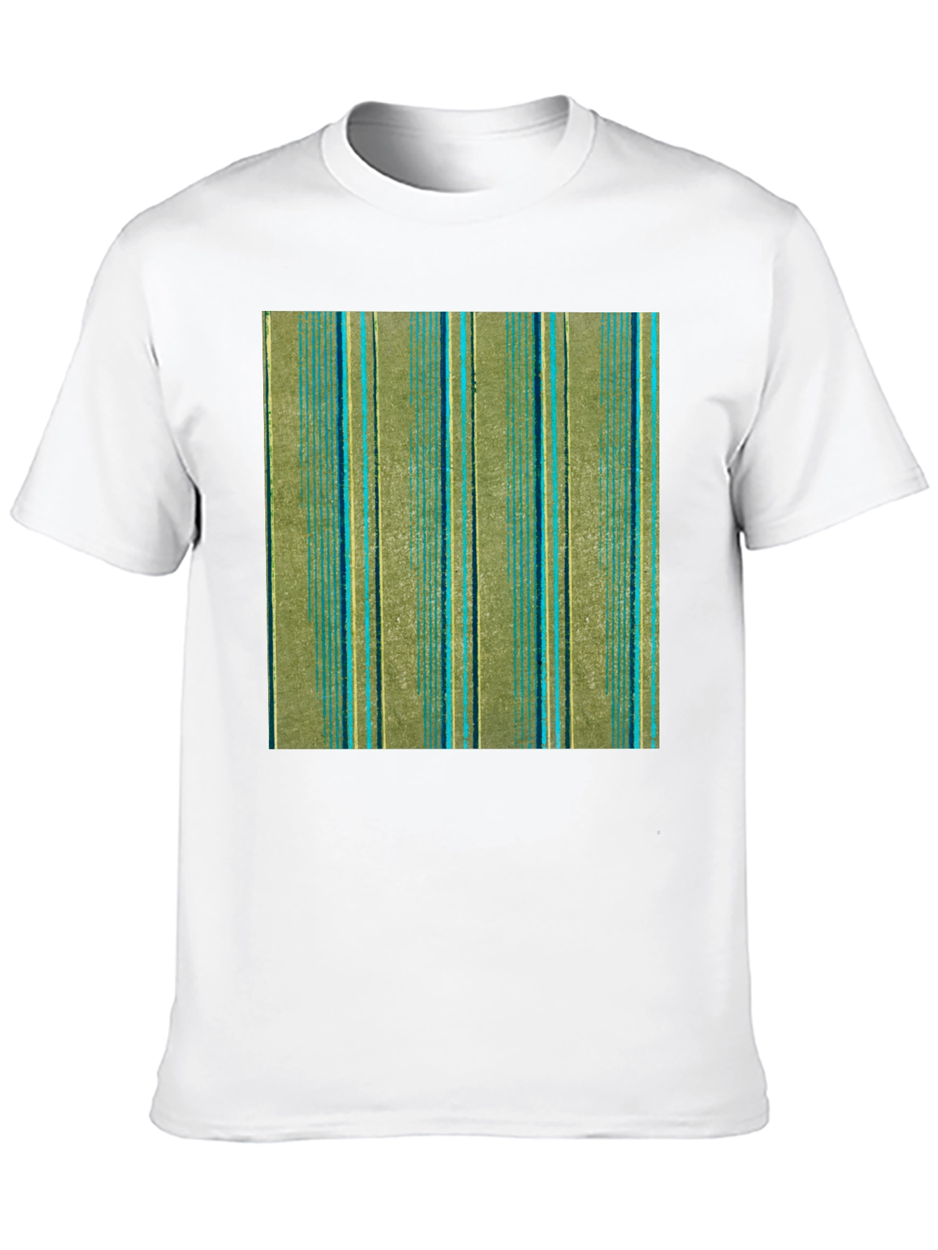 Striped Pattern Black T-Shirt