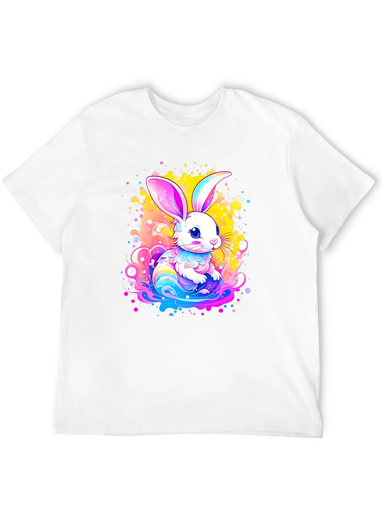 Vibrant Easter Bunny Graphic Tee