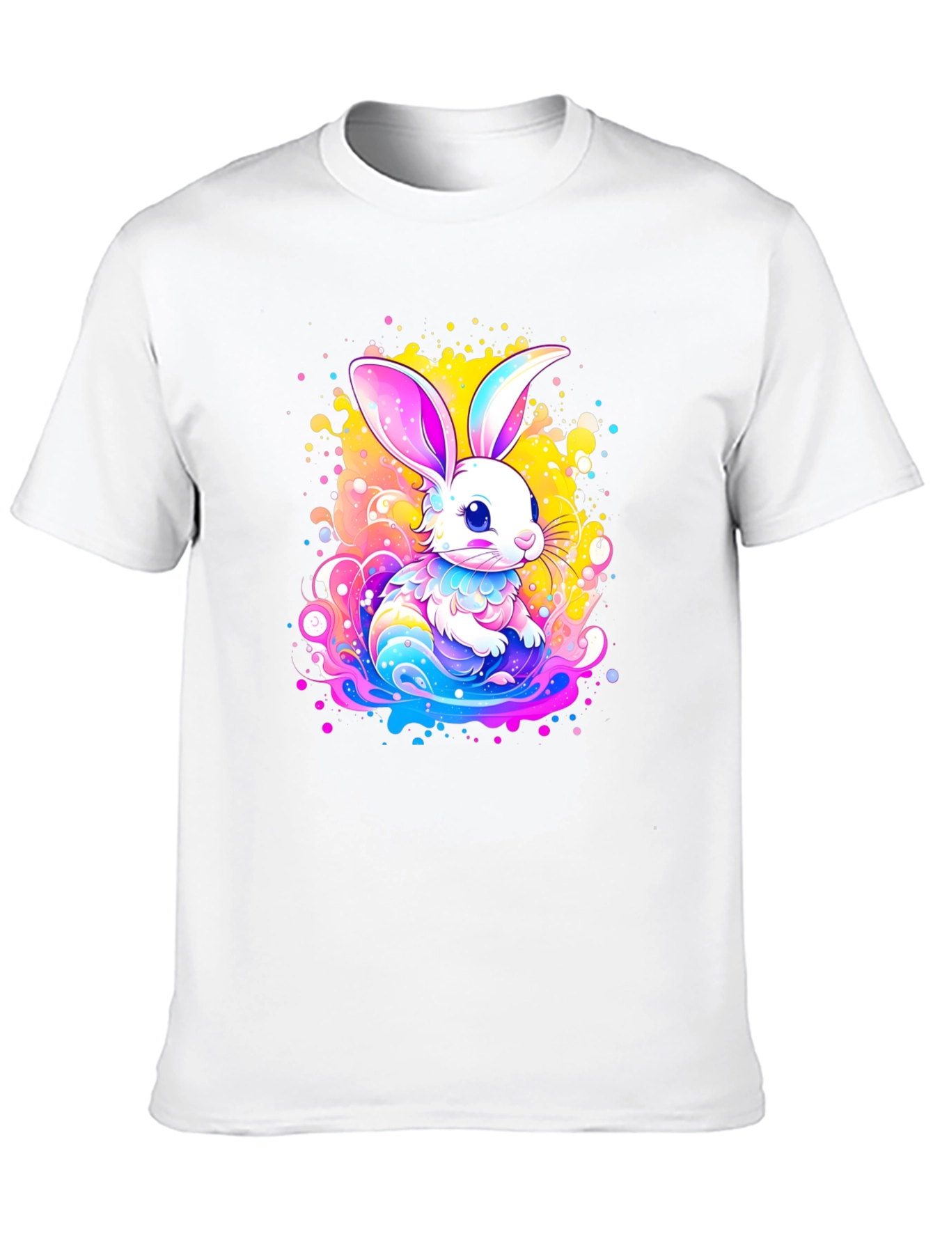 Vibrant Easter Bunny Graphic Tee