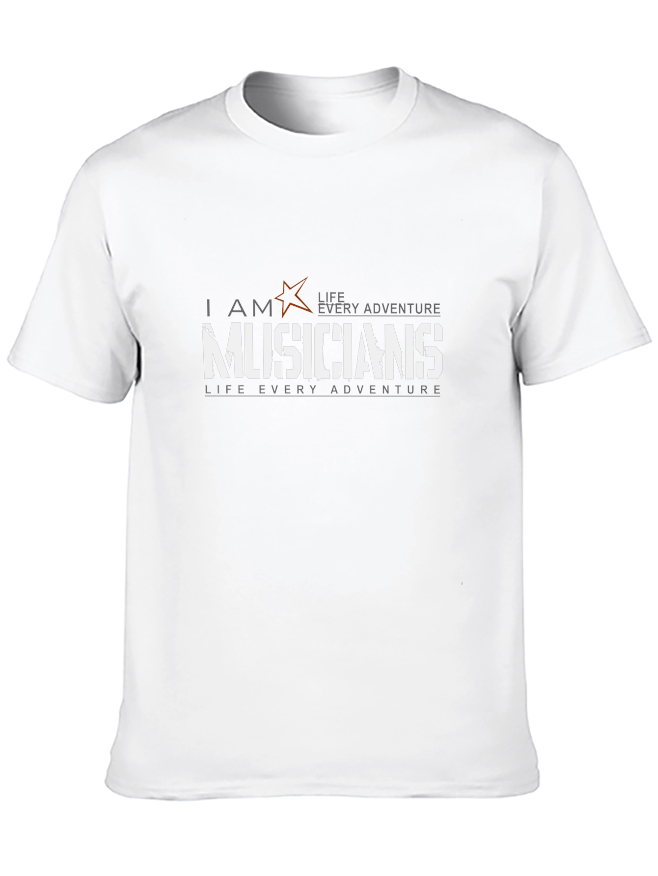 Musicians Life Adventure Black T-Shirt