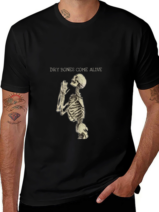 Dry Bones Come Alive Skeleton Graphic T-Shirt