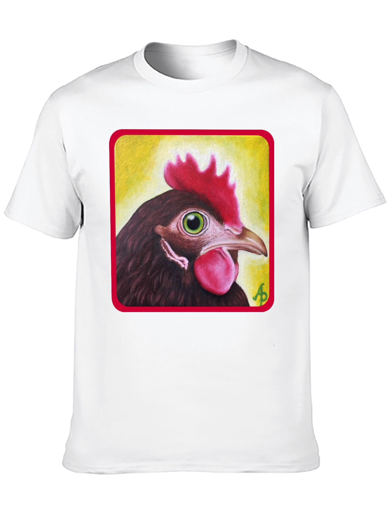 Novelty Chicken Graphic Tee - Unisex Black T-Shirt