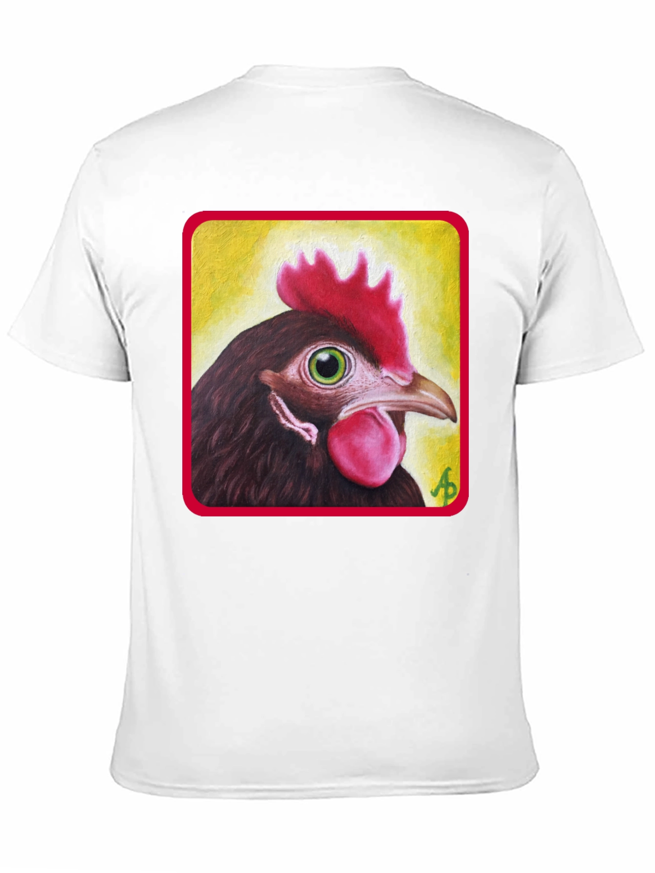 Novelty Chicken Graphic Tee - Unisex Black T-Shirt