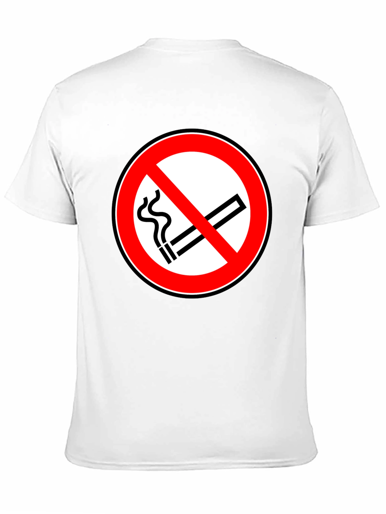 No Smoking Symbol T-Shirt - Black