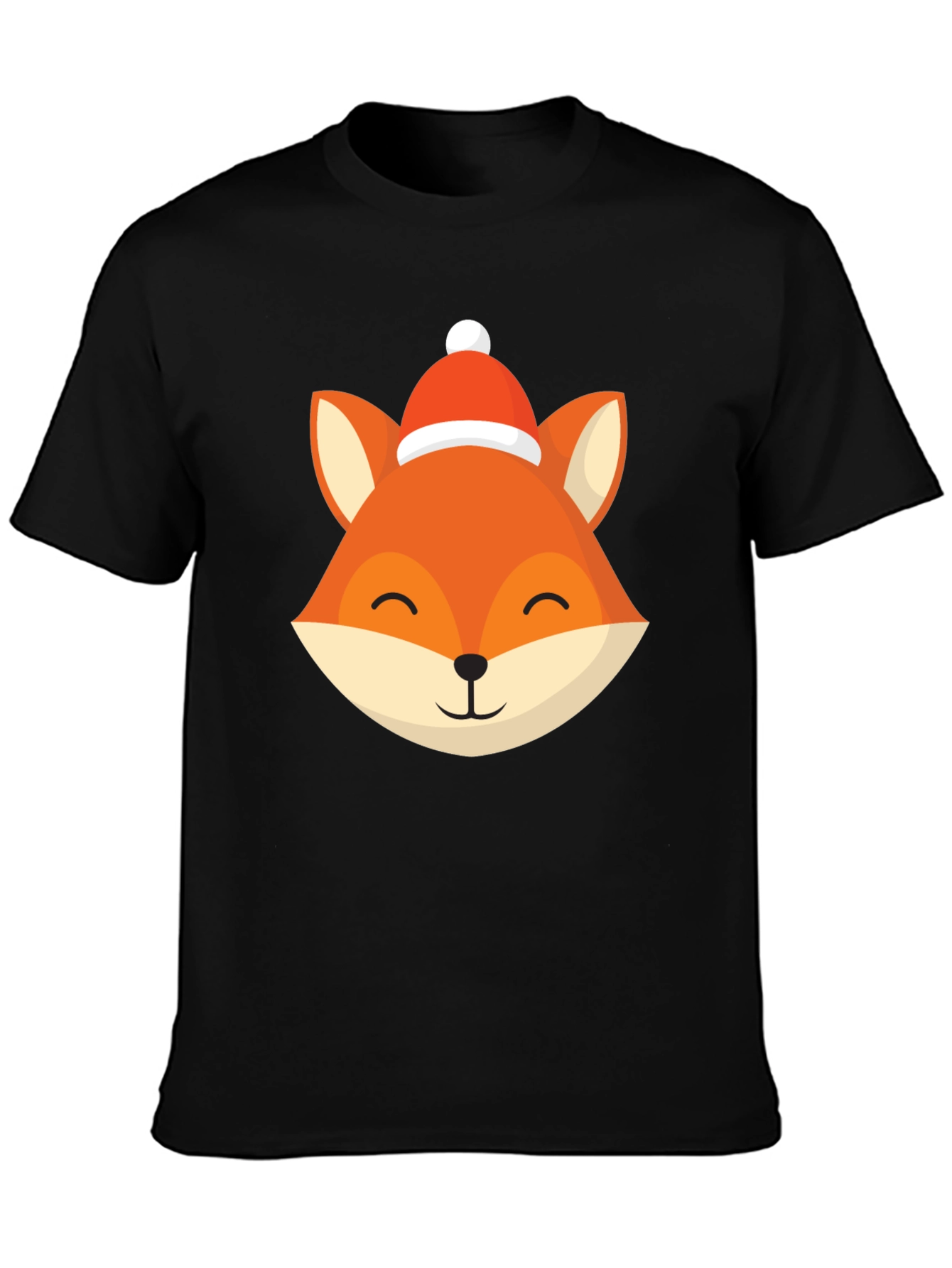 Festive Fox Graphic Tee - Holiday Style
