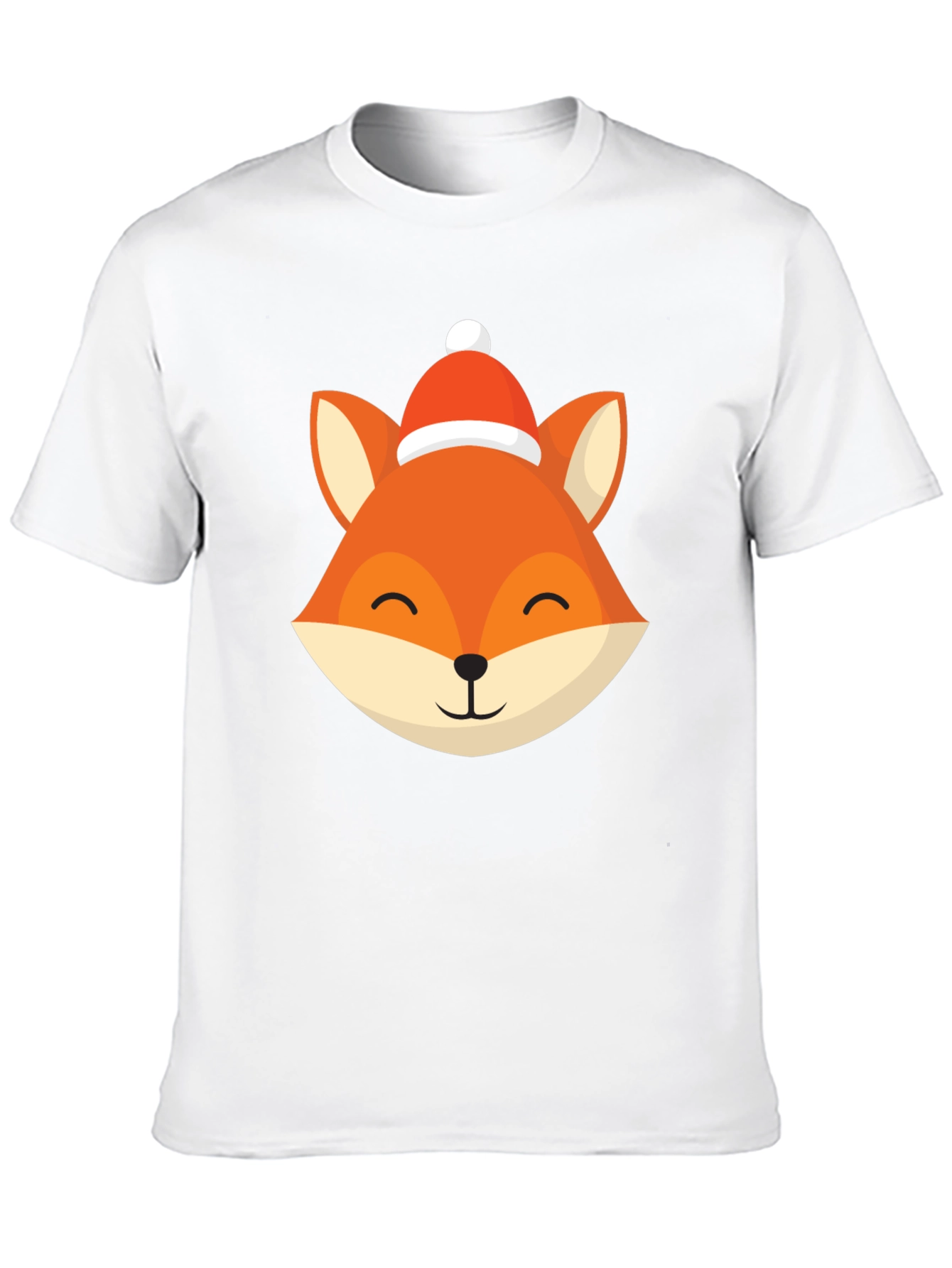 Festive Fox Graphic Tee - Holiday Style