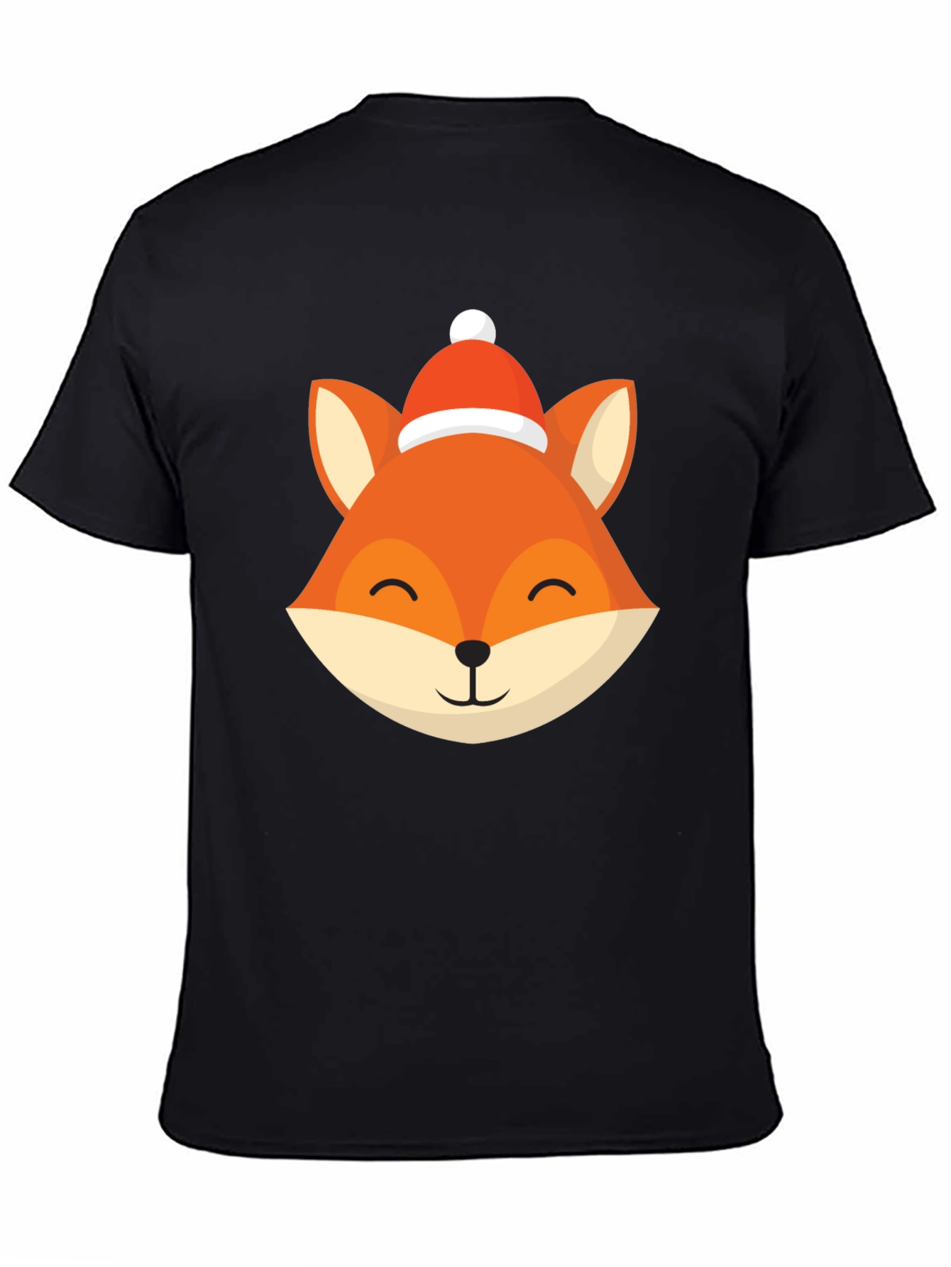 Festive Fox Graphic Tee - Holiday Style