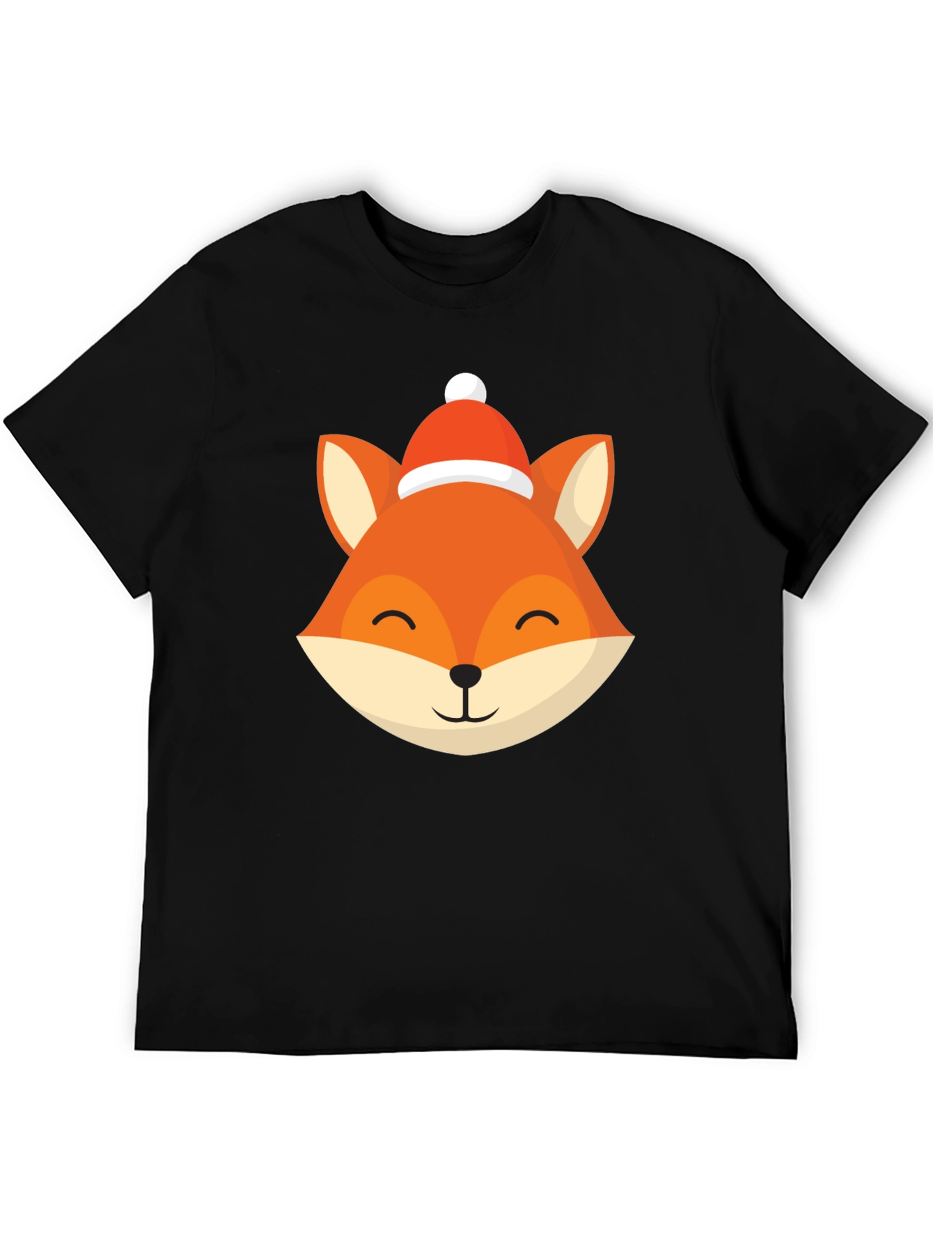 Festive Fox Graphic Tee - Holiday Style