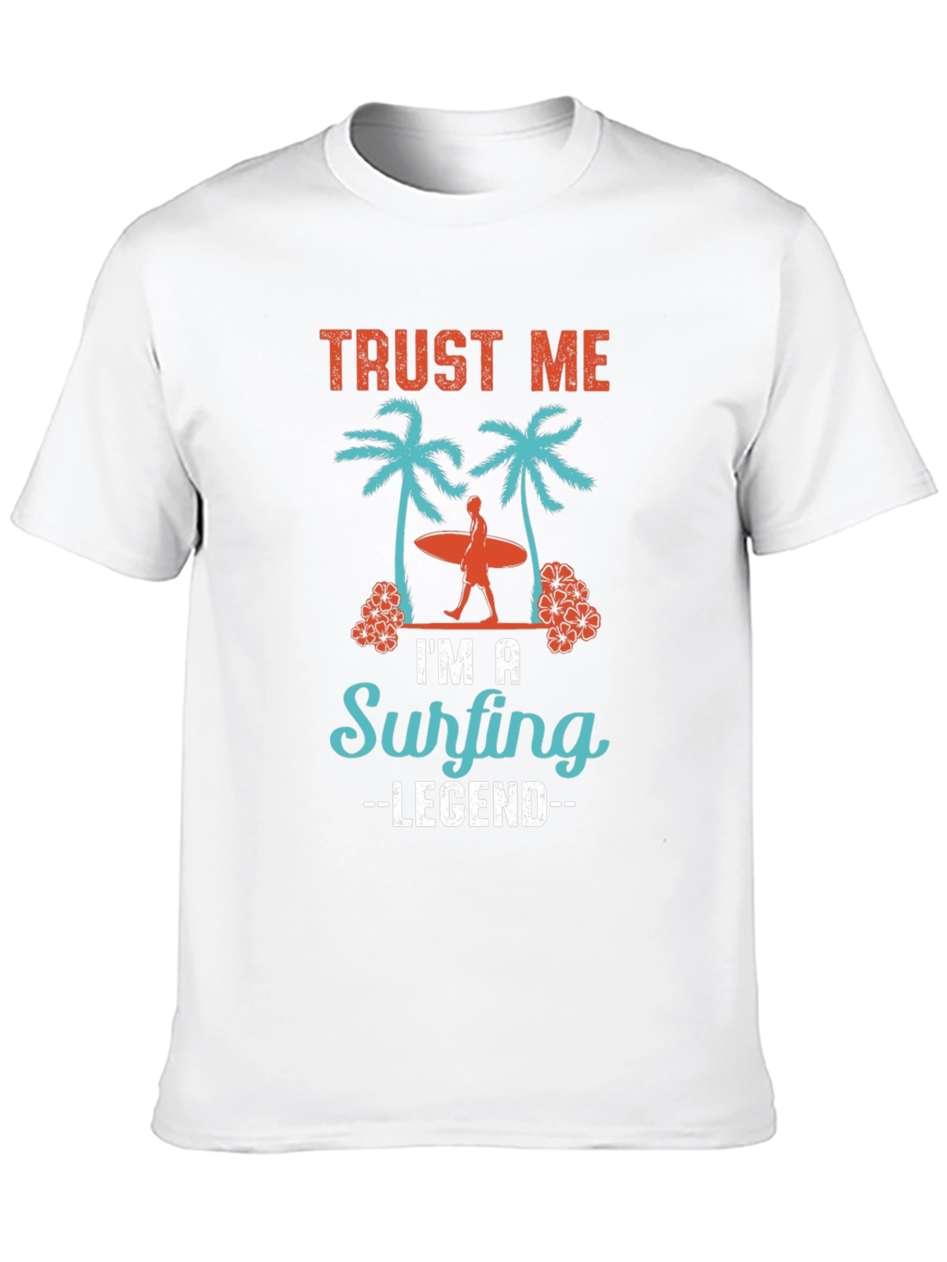 Surfing Legend Tee - Tropical Graphic Design