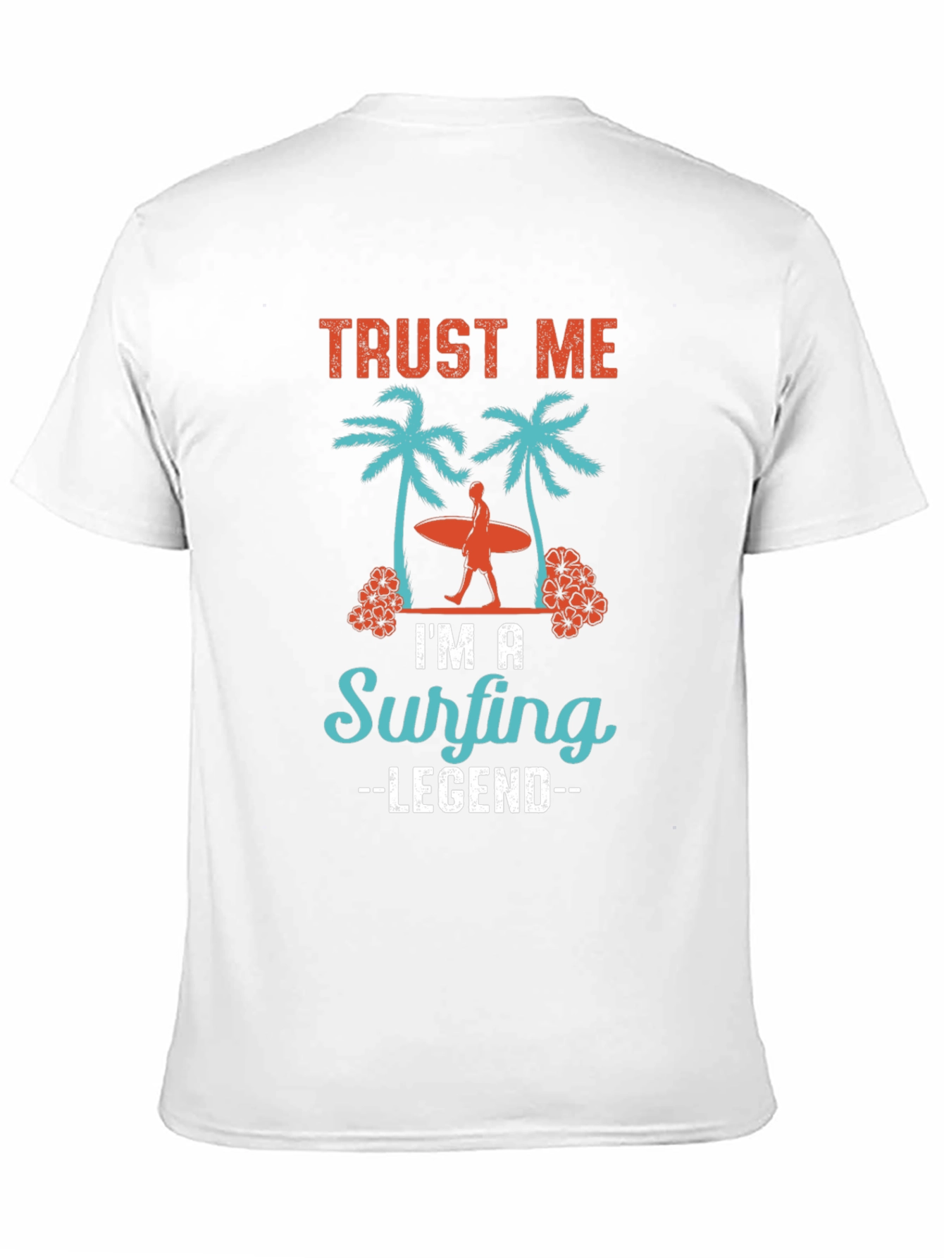 Surfing Legend Tee - Tropical Graphic Design
