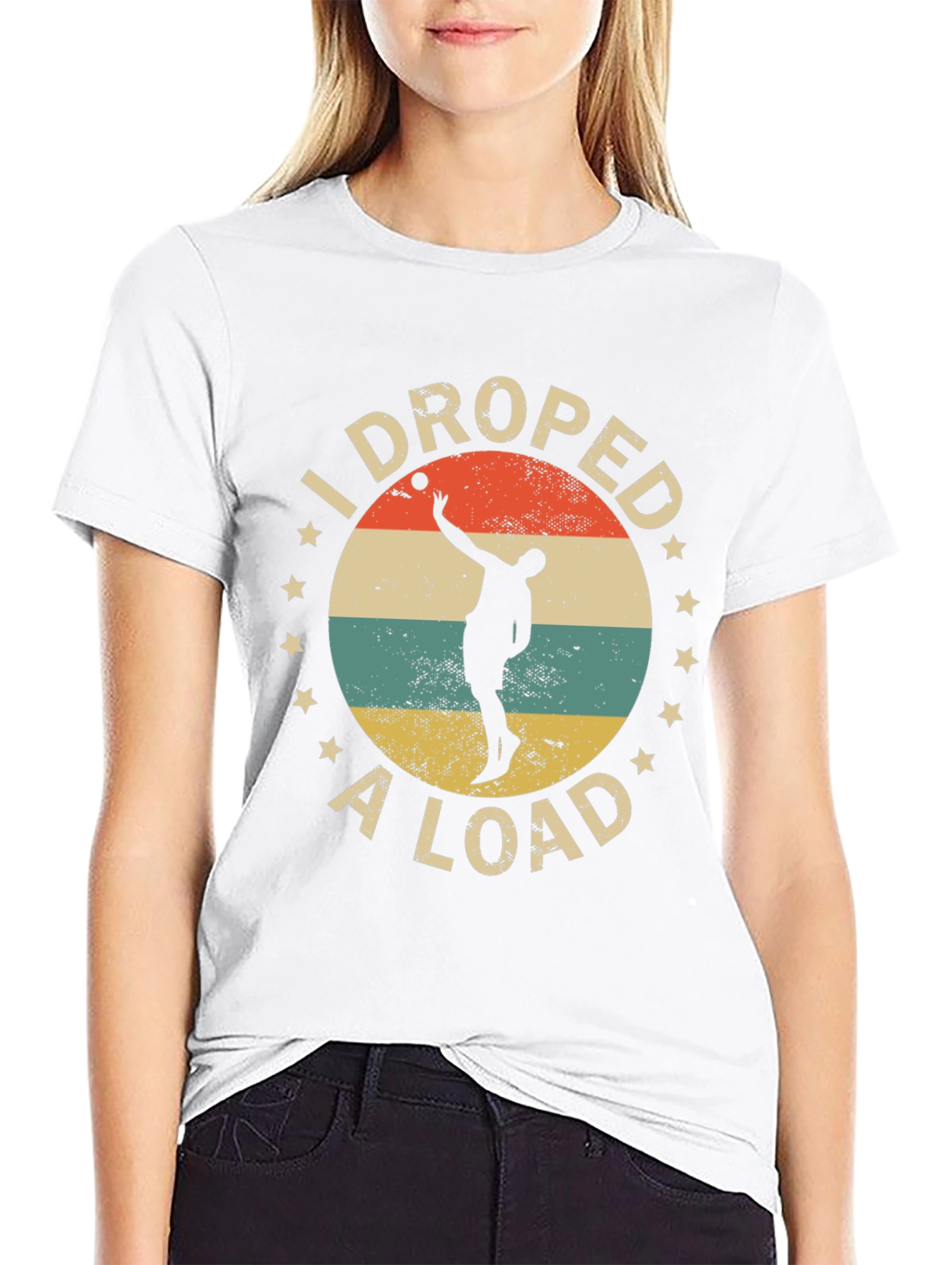 I Droped a Load Retro Style Black T-Shirt