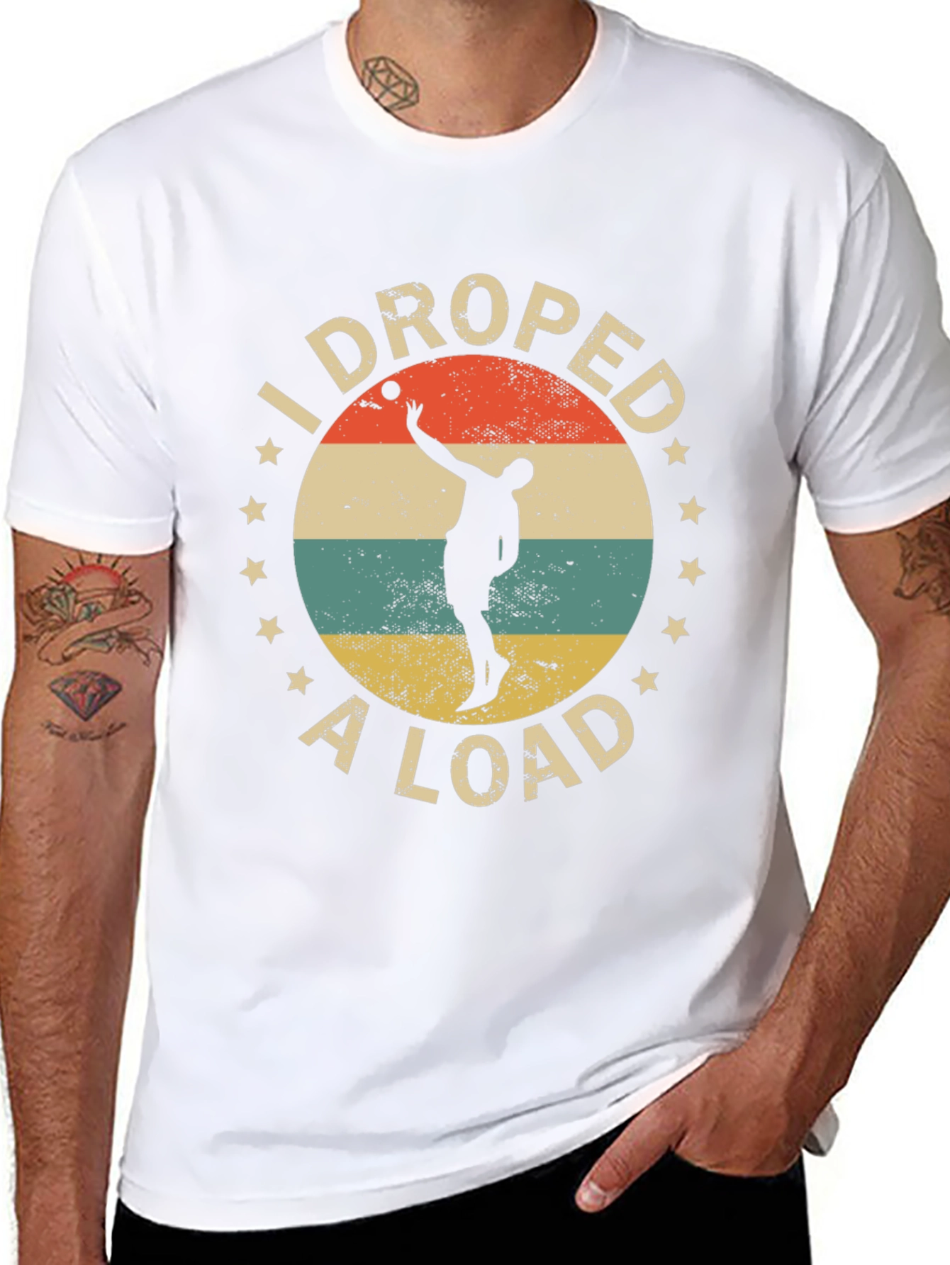 I Droped a Load Retro Style Black T-Shirt