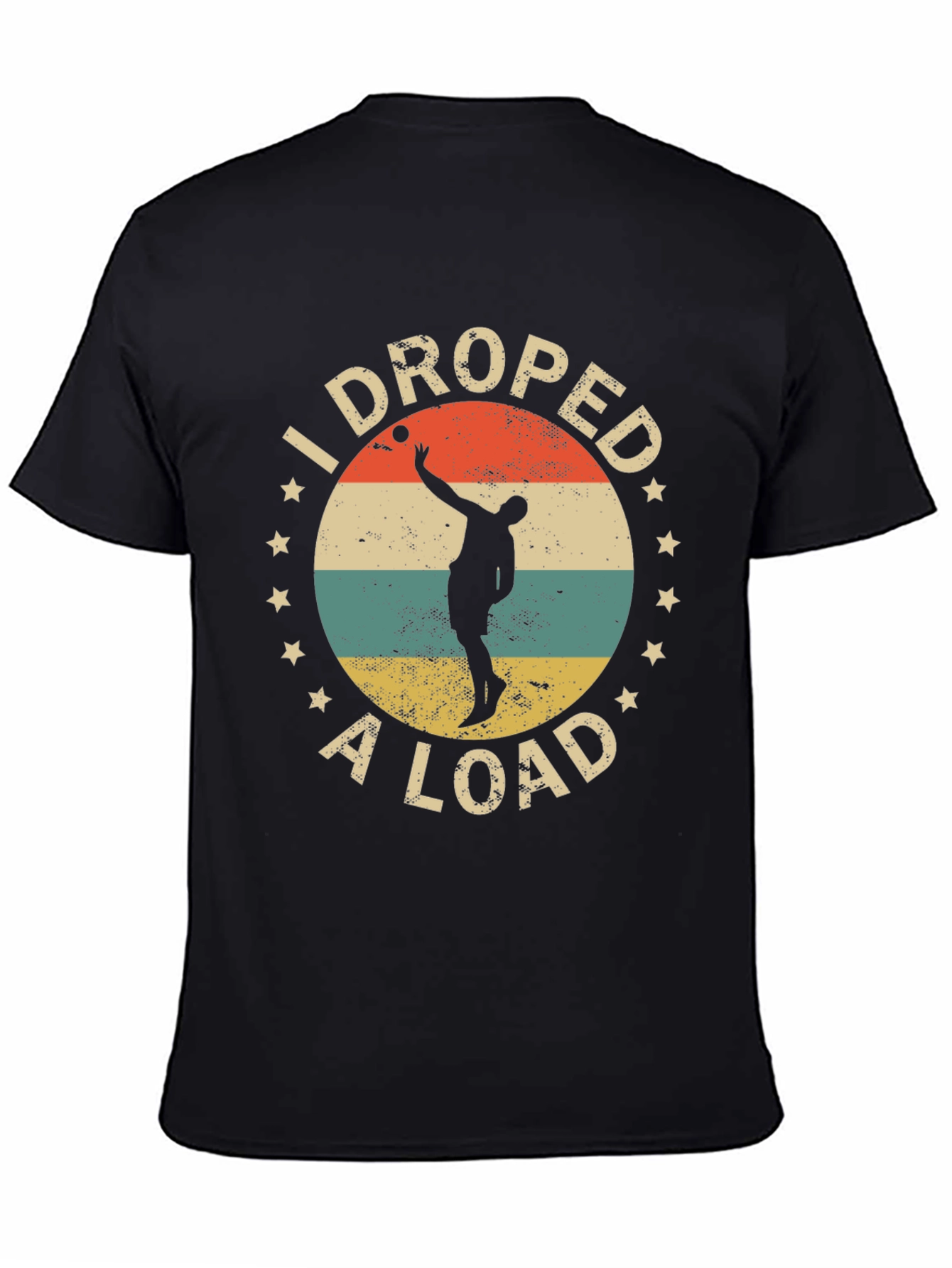 I Droped a Load Retro Style Black T-Shirt