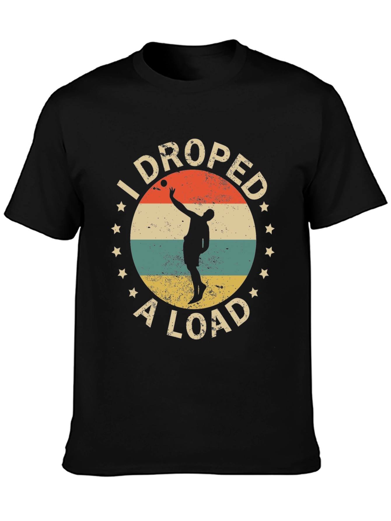 I Droped a Load Retro Style Black T-Shirt