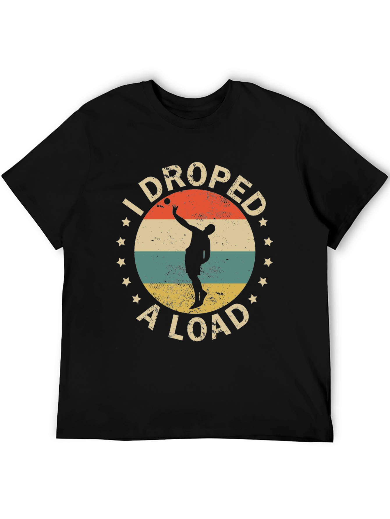 I Droped a Load Retro Style Black T-Shirt