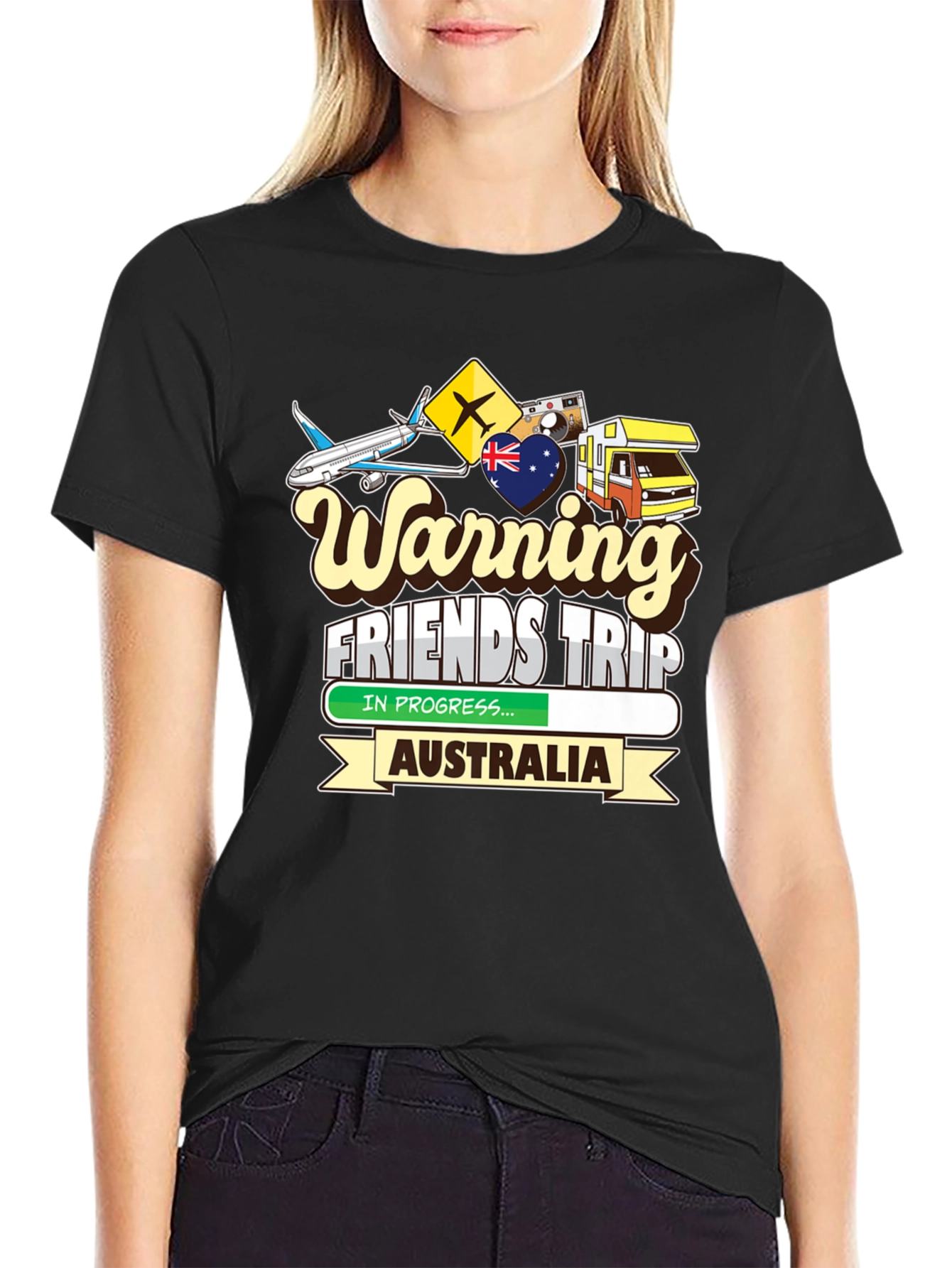Warning Friends Trip Australia T-Shirt