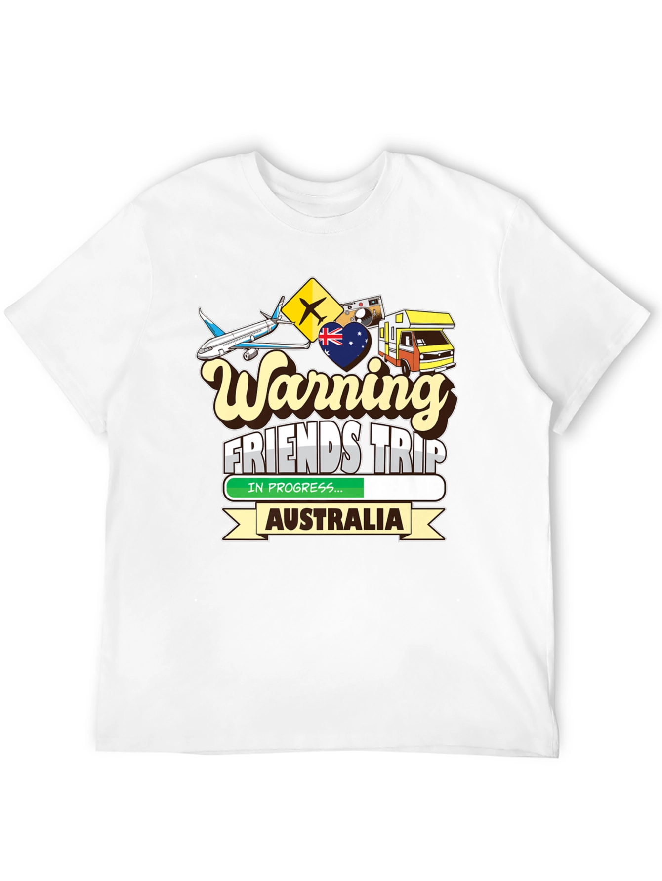 Warning Friends Trip Australia T-Shirt