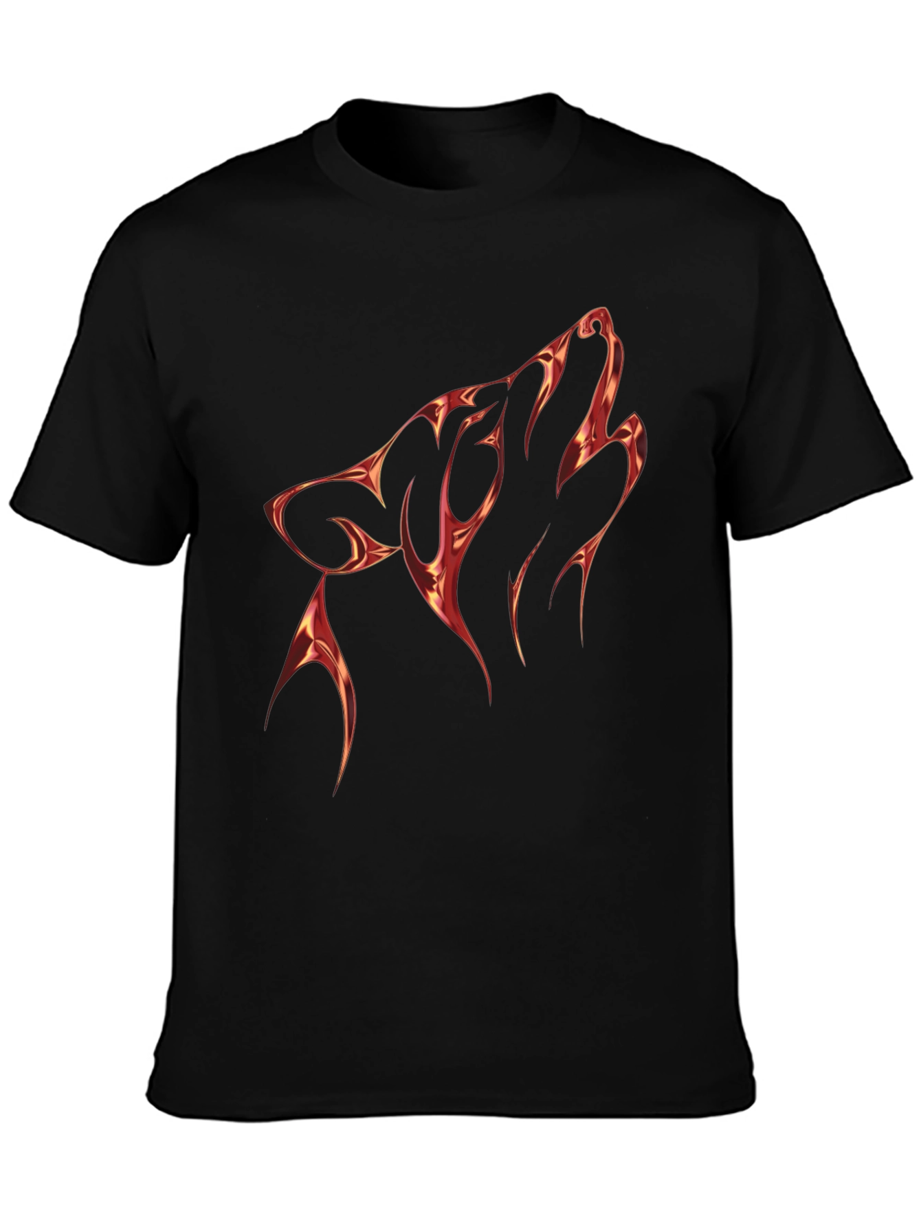 Black Wolf Graphic Tee - Mens Short Sleeve