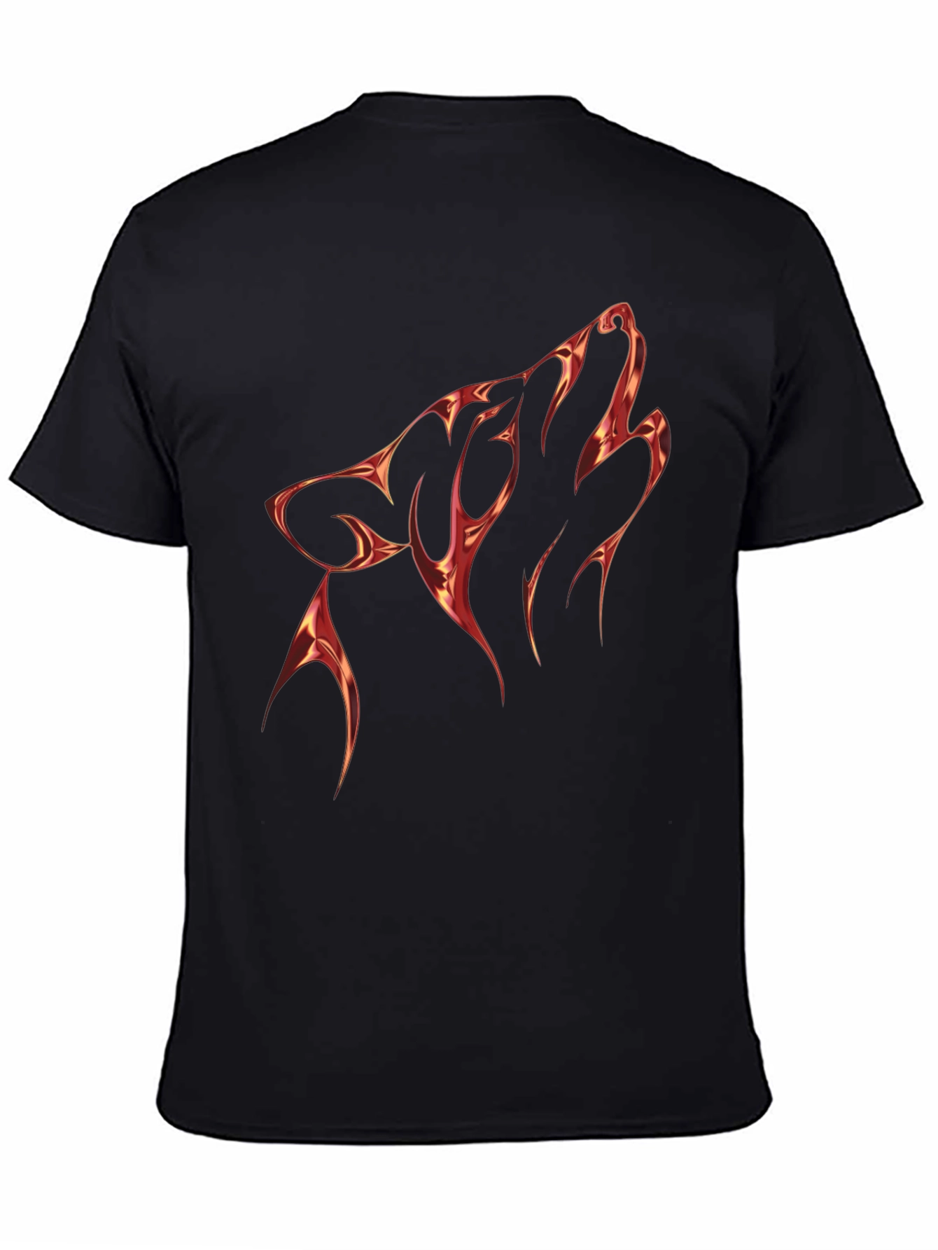 Black Wolf Graphic Tee - Mens Short Sleeve