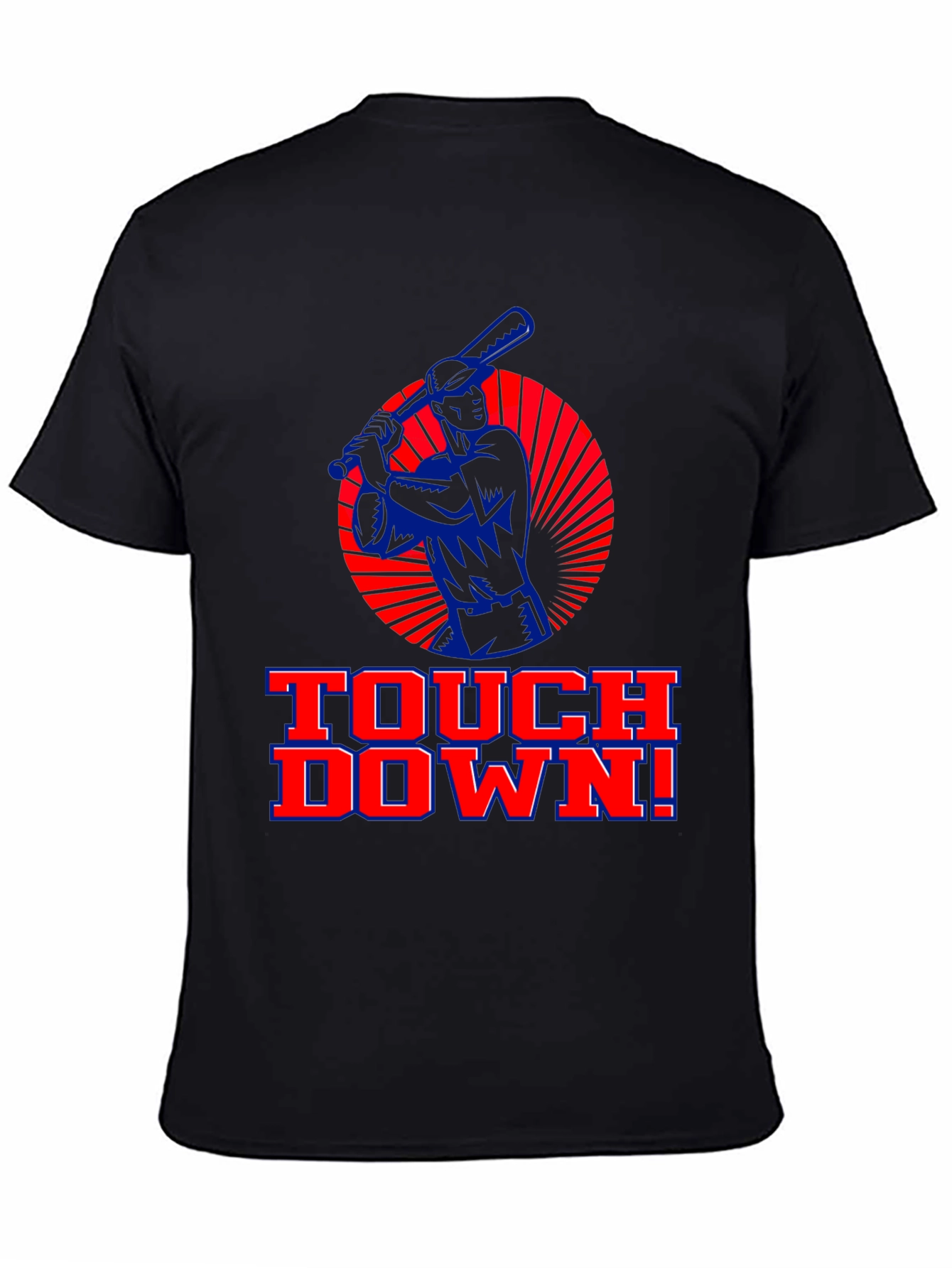 Touchdown Baseball Graphic Tee - Black