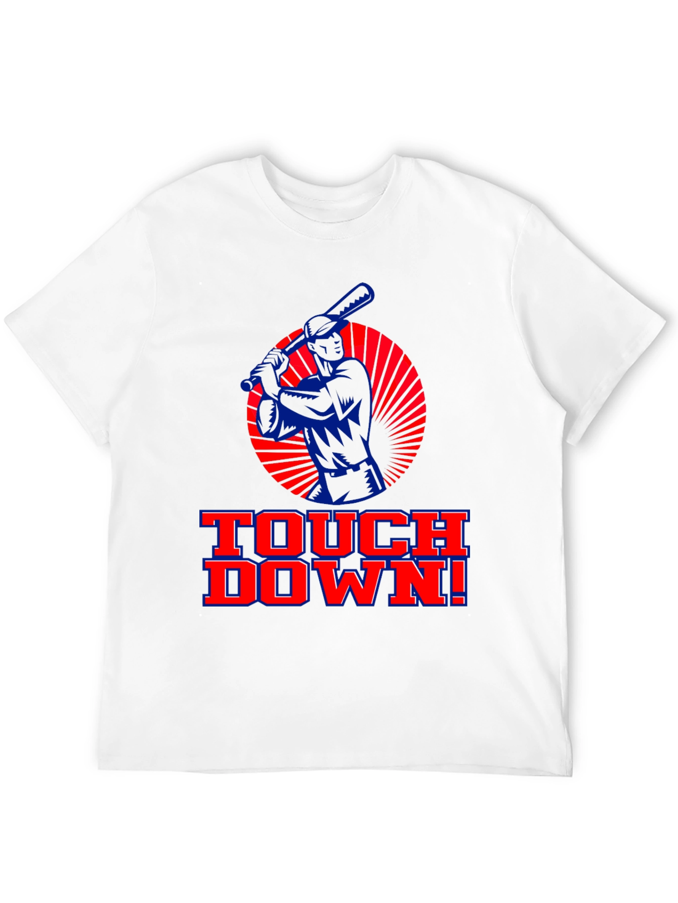 Touchdown Baseball Graphic Tee - Black