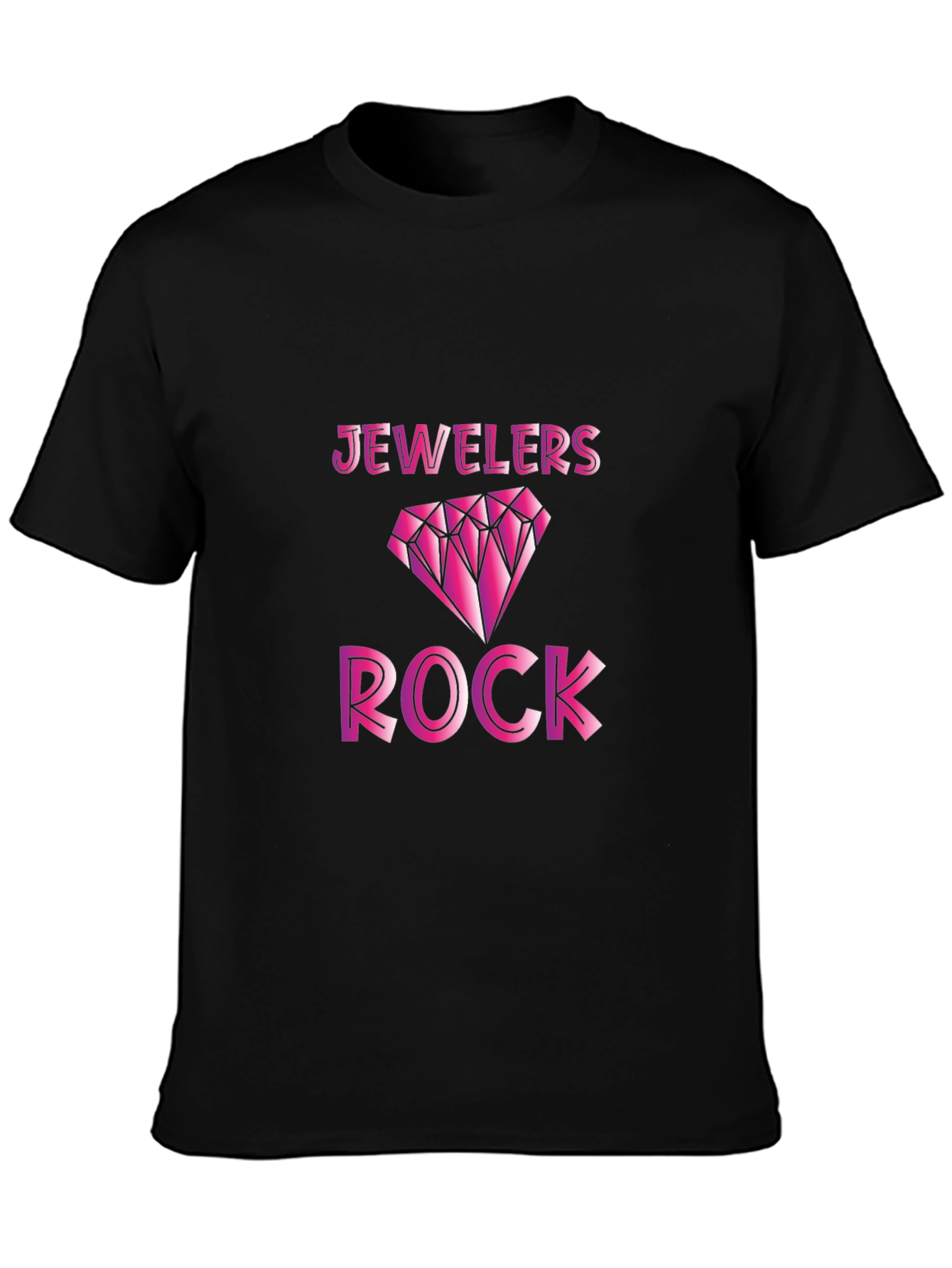 Jewelers Rock Pink Diamond Graphic T-Shirt