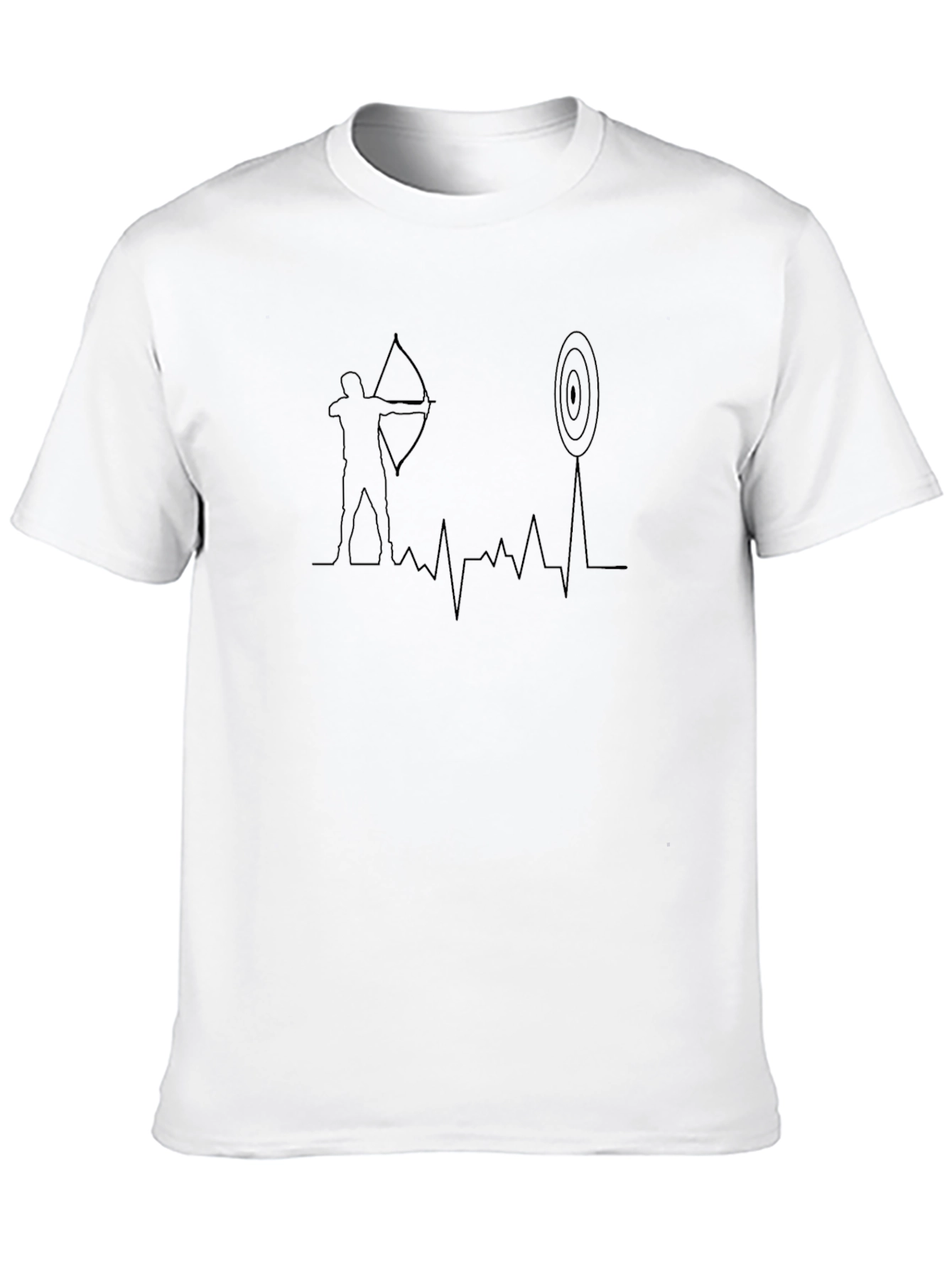 Archery Heartbeat T-Shirt - Black