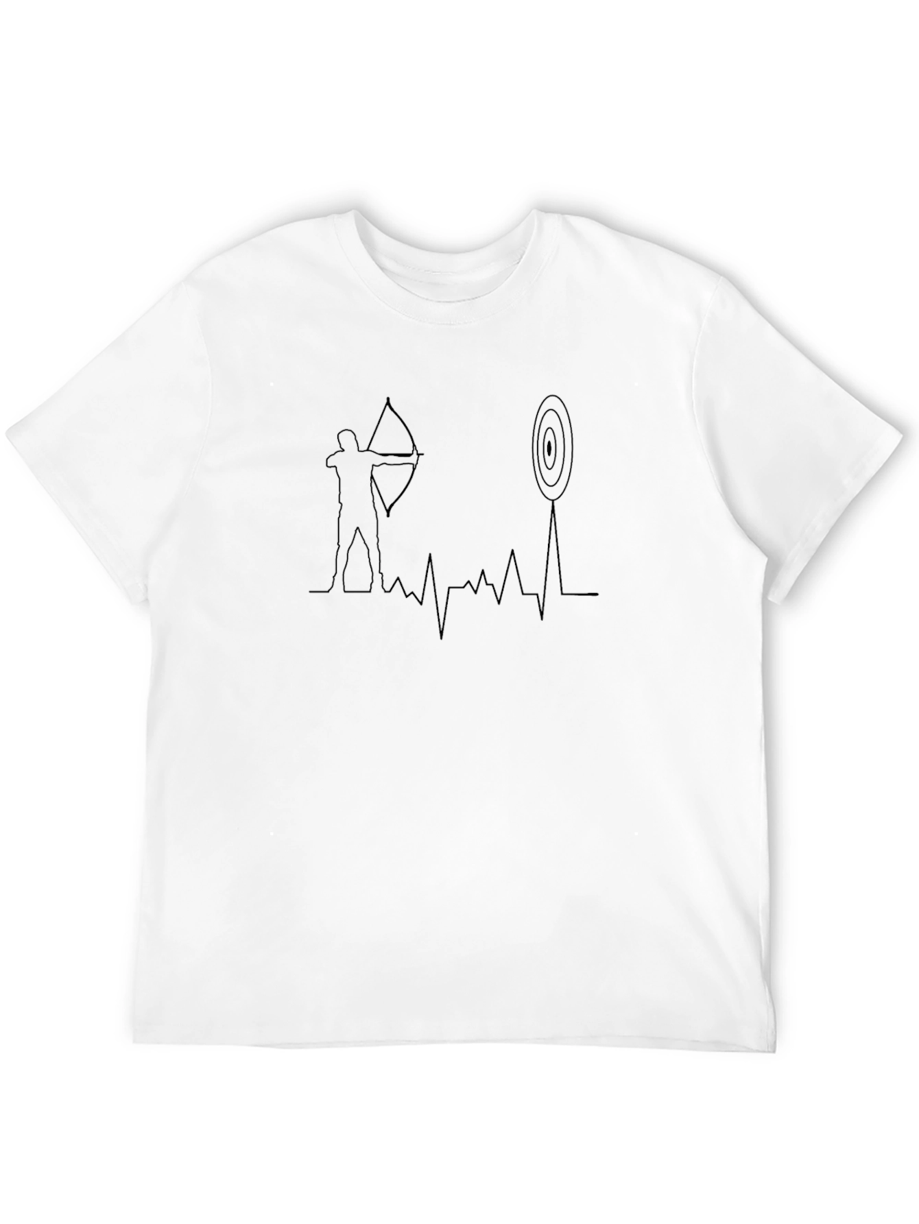 Archery Heartbeat T-Shirt - Black