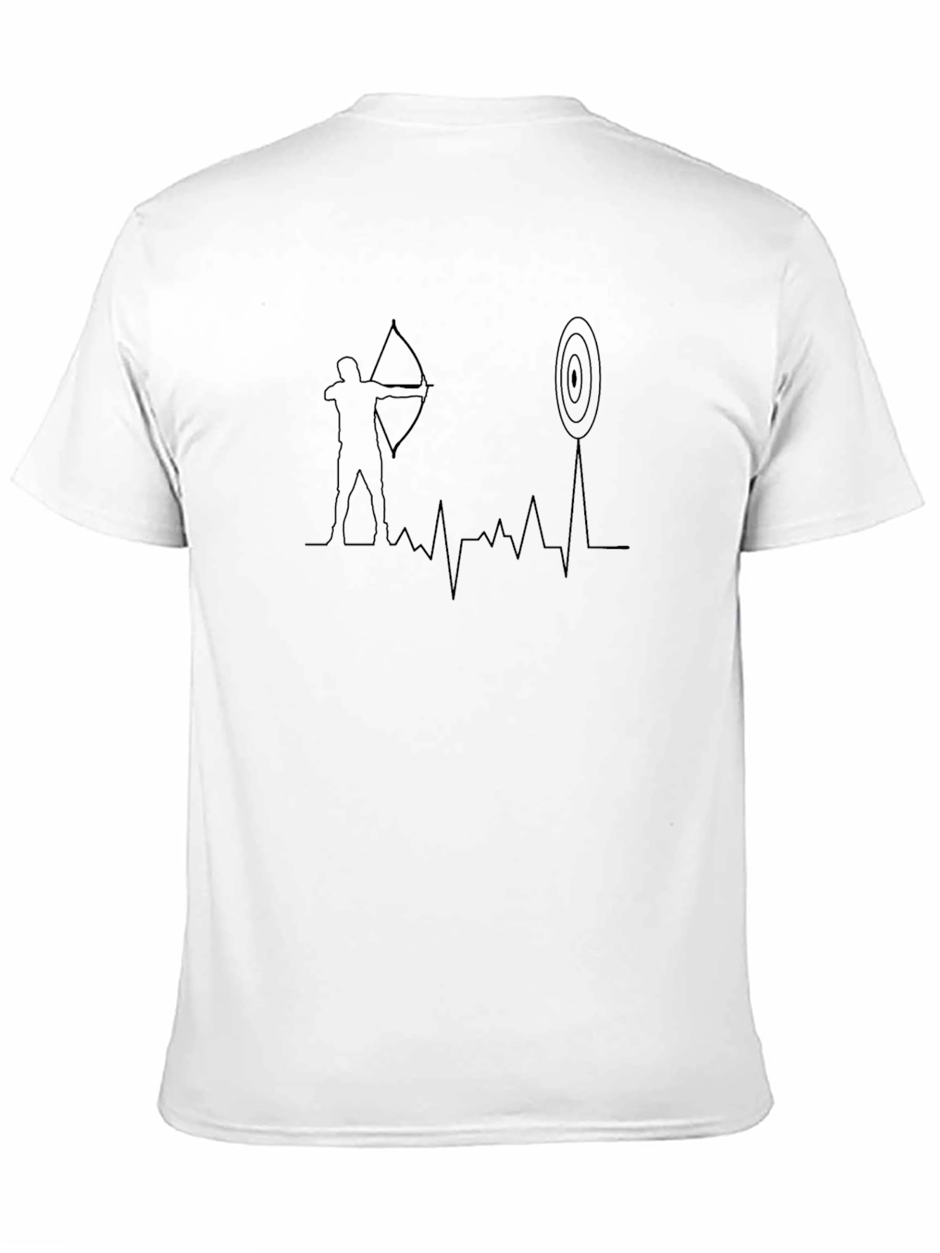 Archery Heartbeat T-Shirt - Black