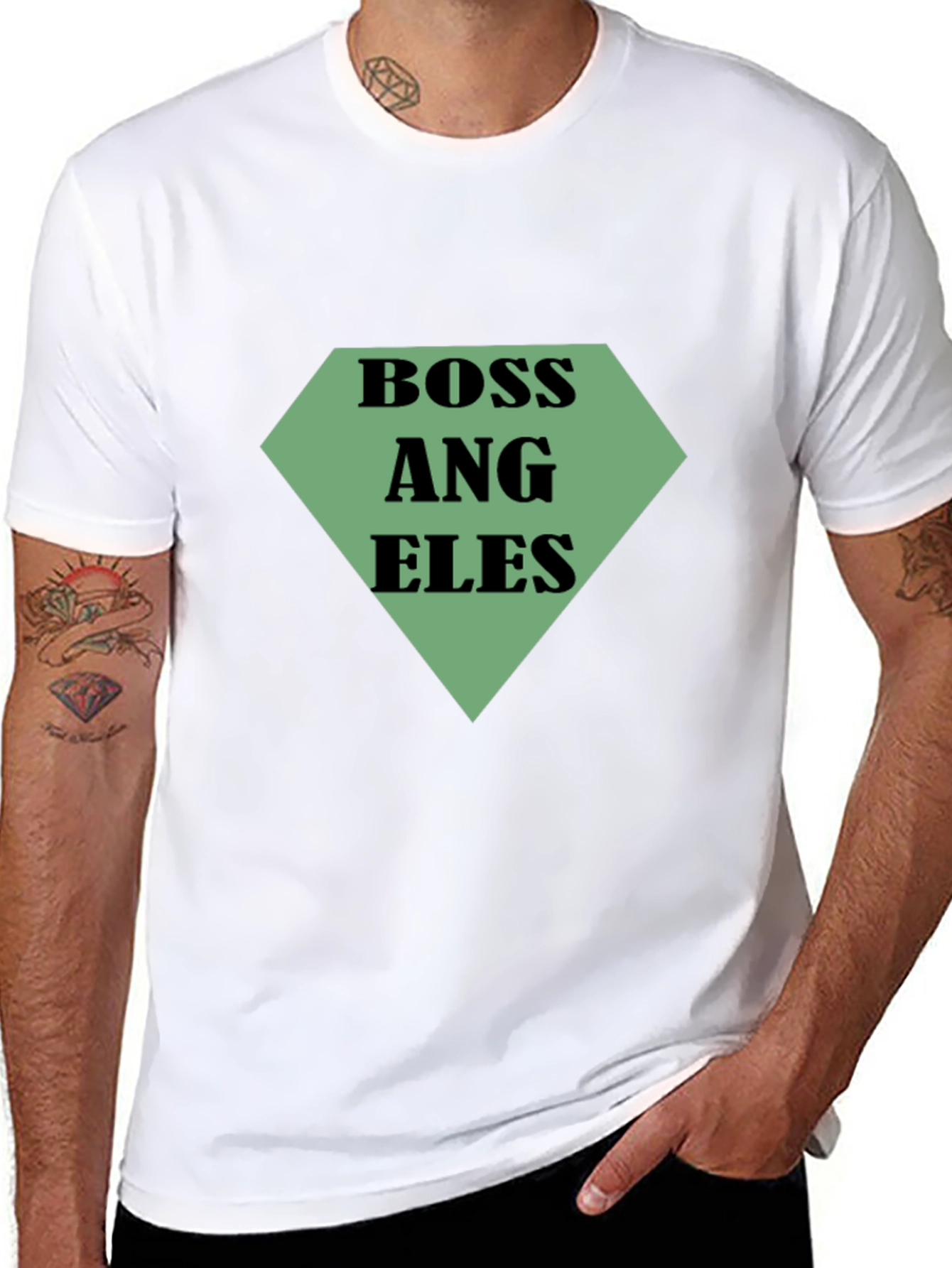 Boss Angeles Mens Black T-Shirt