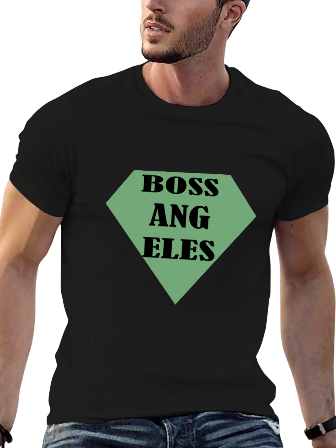 Boss Angeles Mens Black T-Shirt