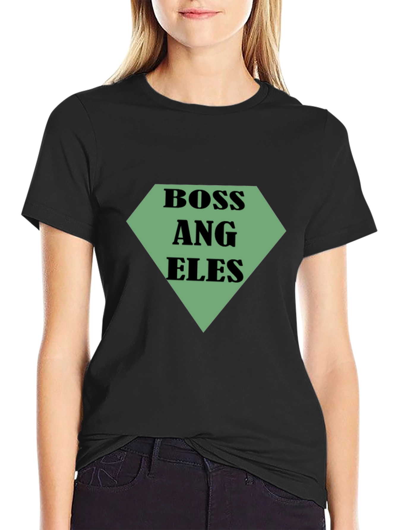 Boss Angeles Mens Black T-Shirt