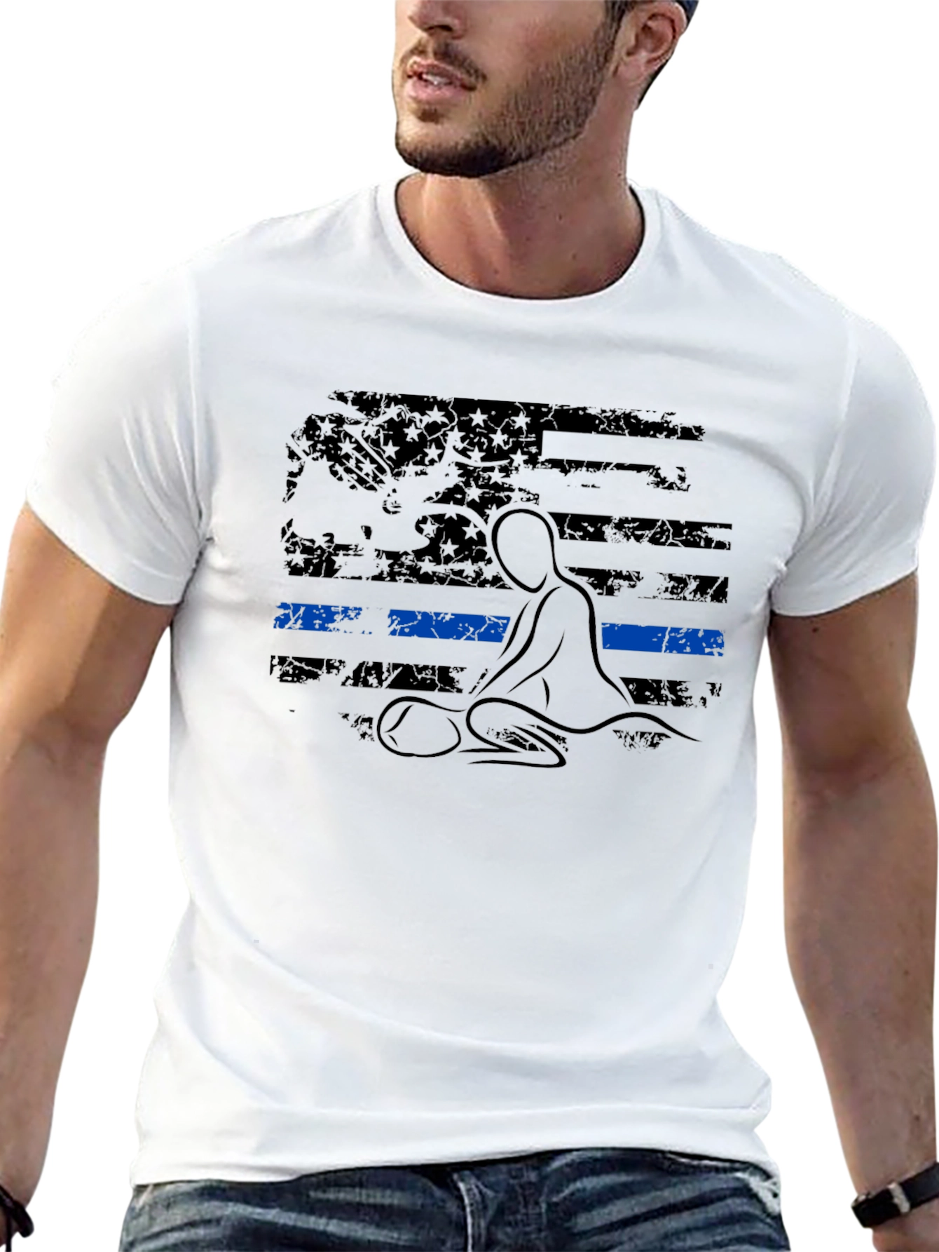 Thin Blue Line CPR T-Shirt - Black