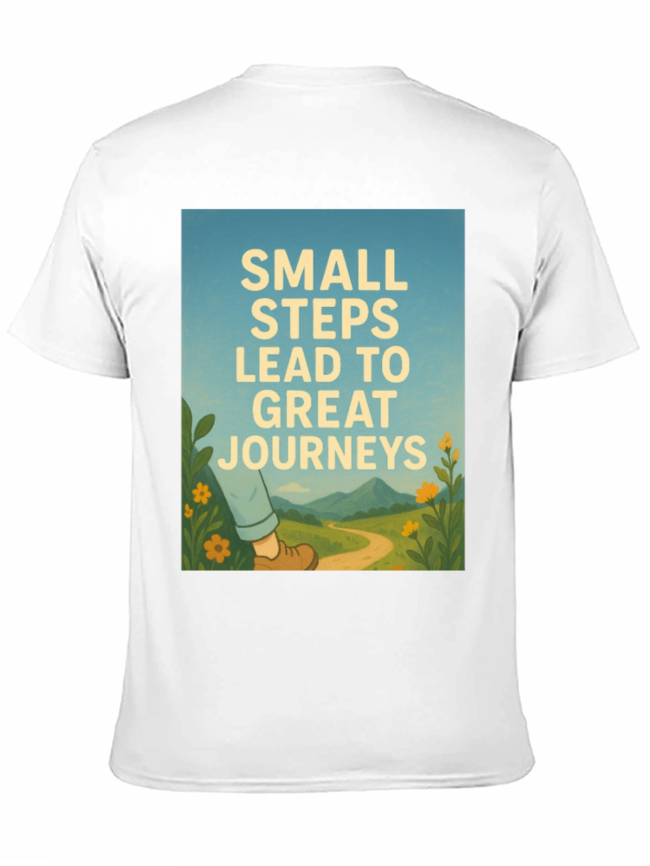 Inspirational Journey Graphic Tee - Black