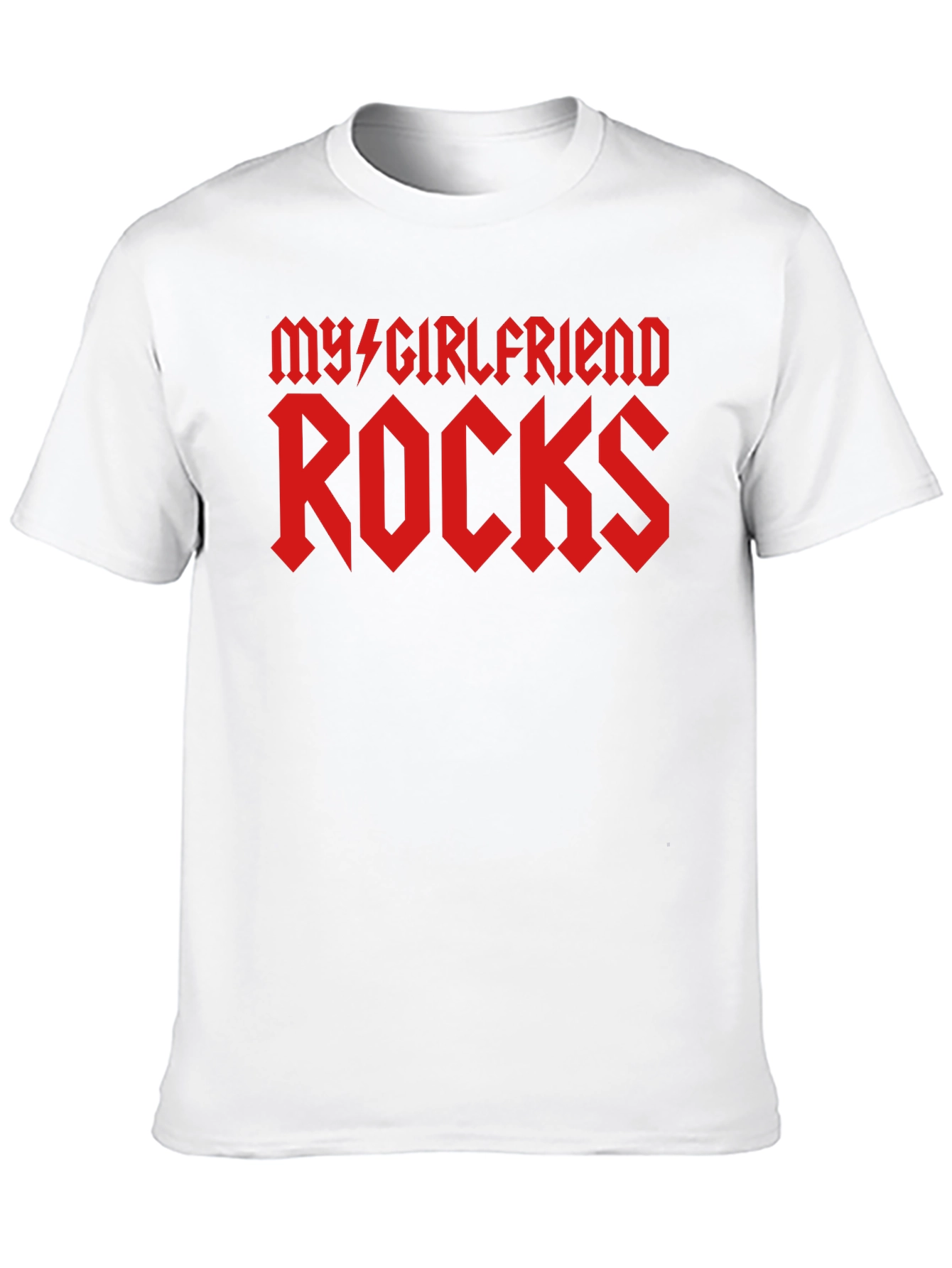 My Girlfriend Rocks Graphic Tee - Black T-Shirt