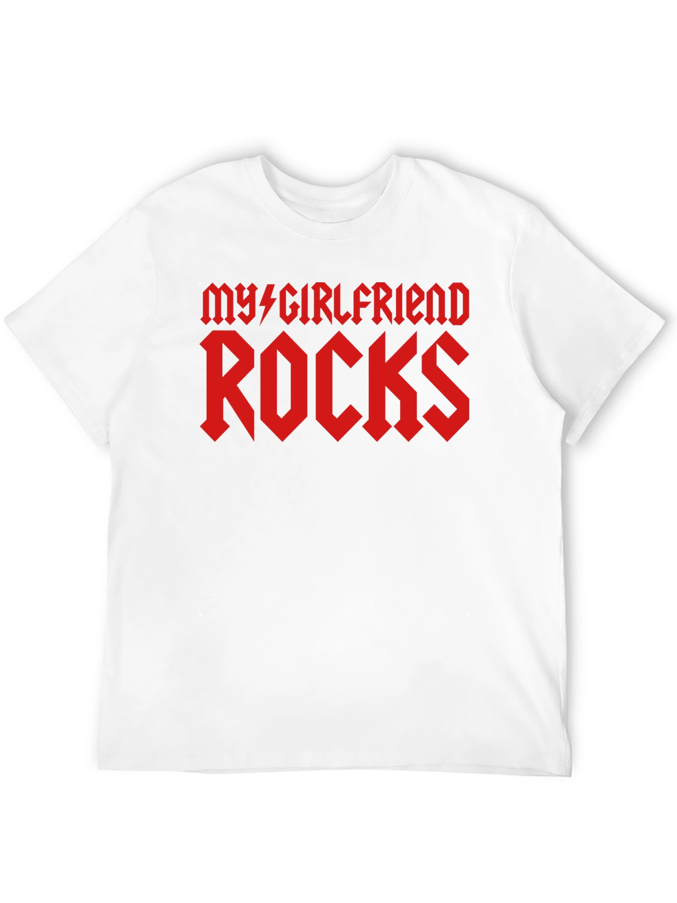My Girlfriend Rocks Graphic Tee - Black T-Shirt