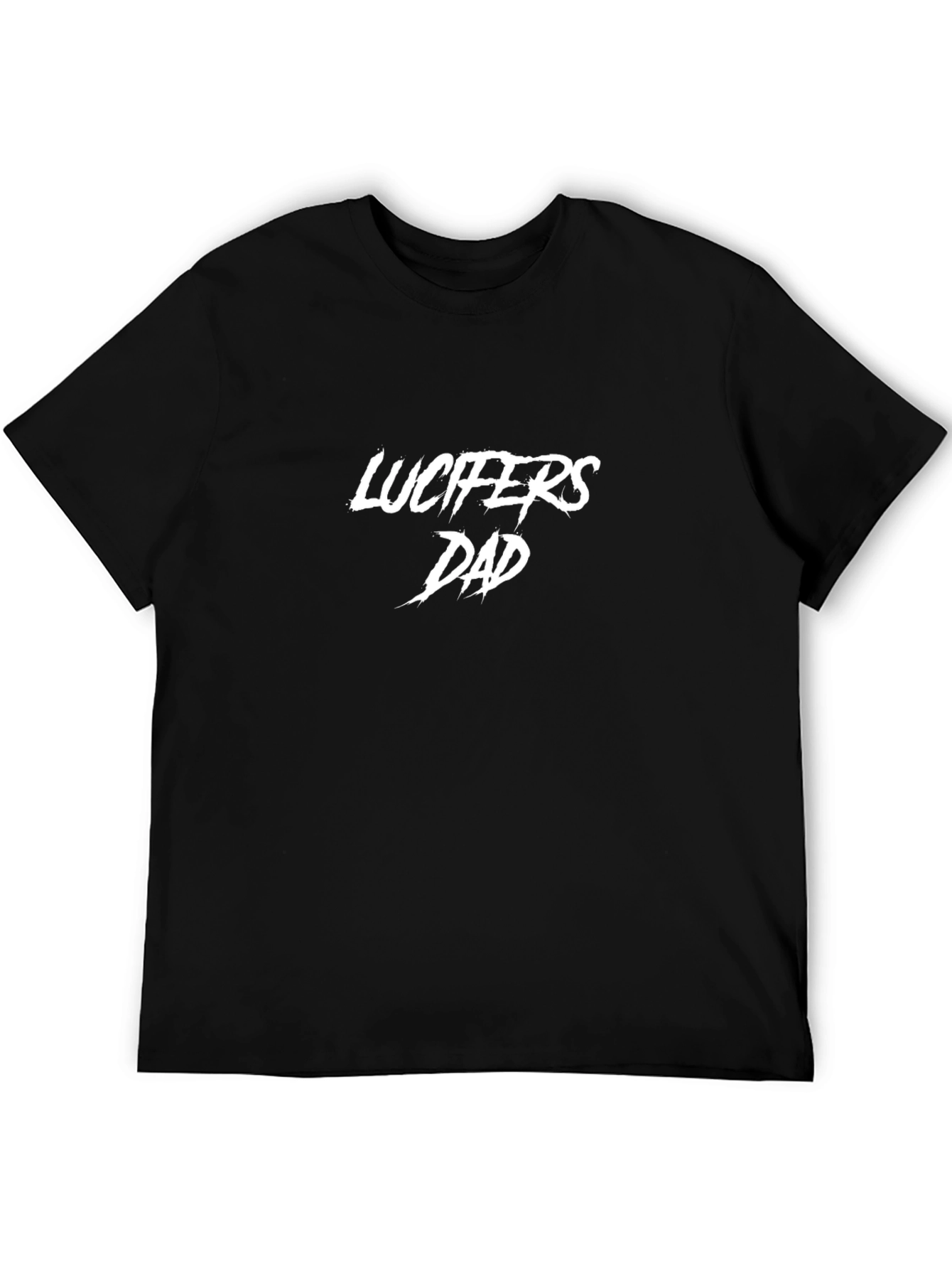 Lucifers Dad Graphic Tee - Black Cotton T-Shirt