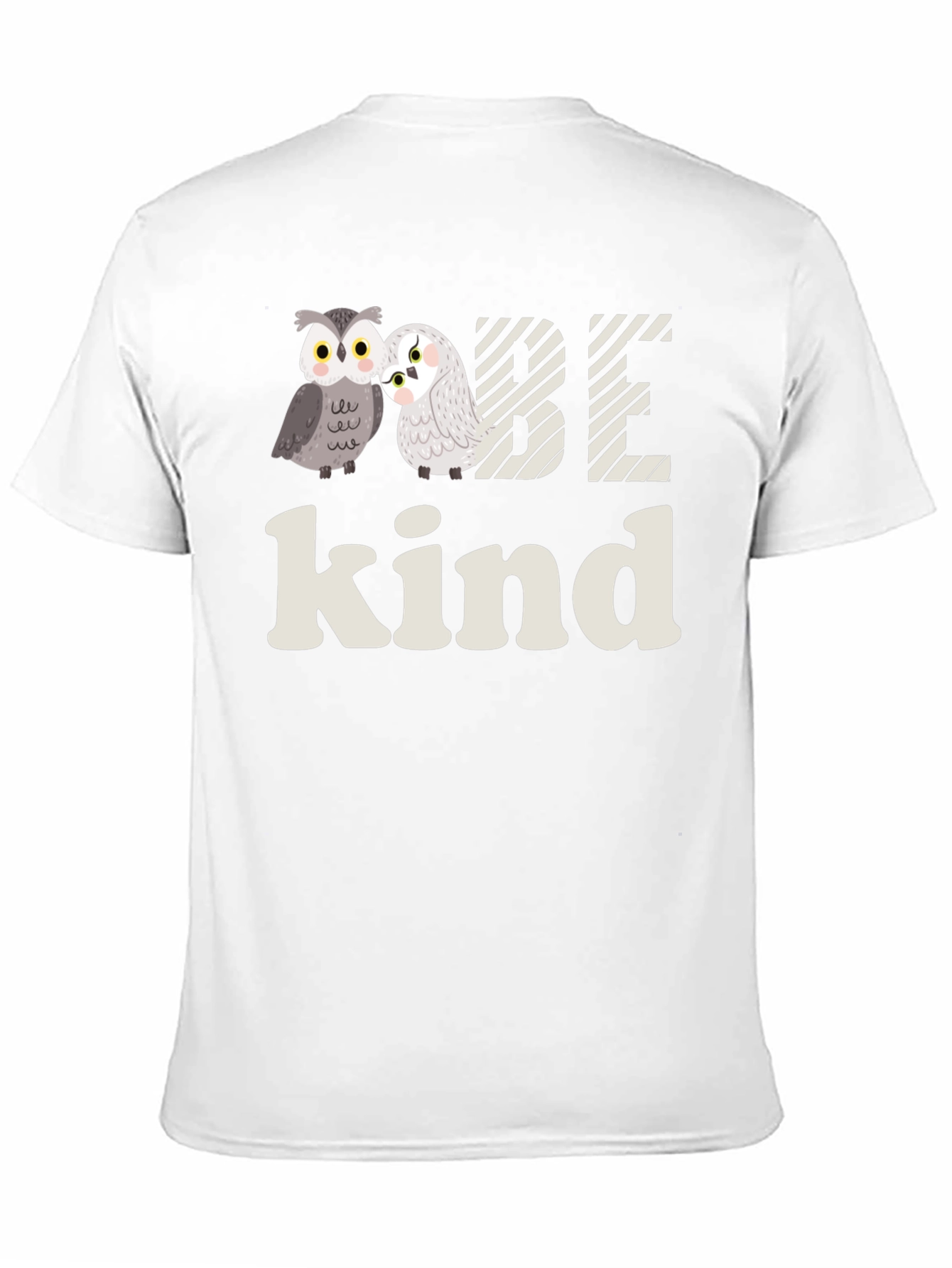 Be Kind Owl Graphic Tee -  Soft Black T-Shirt