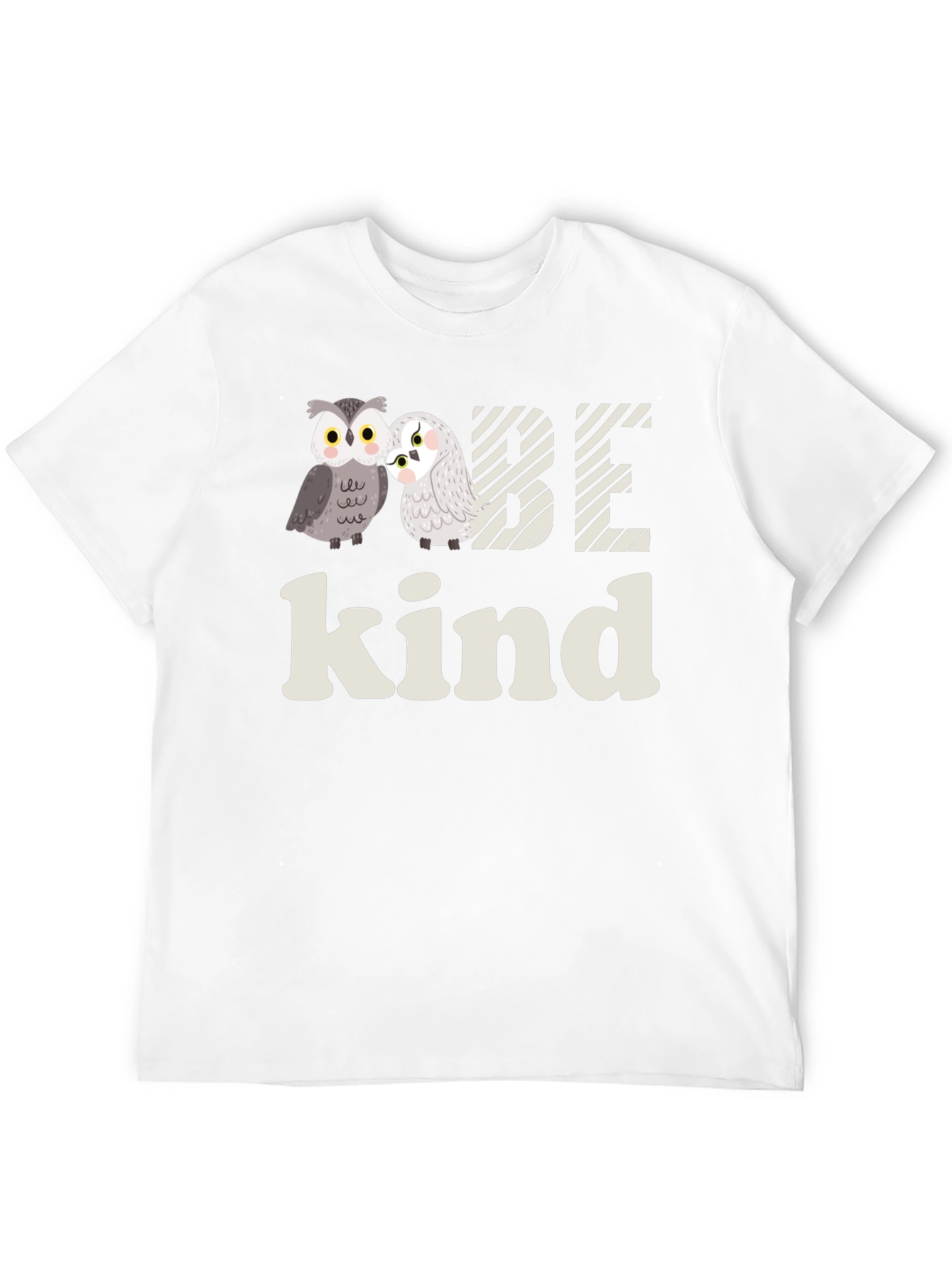 Be Kind Owl Graphic Tee -  Soft Black T-Shirt