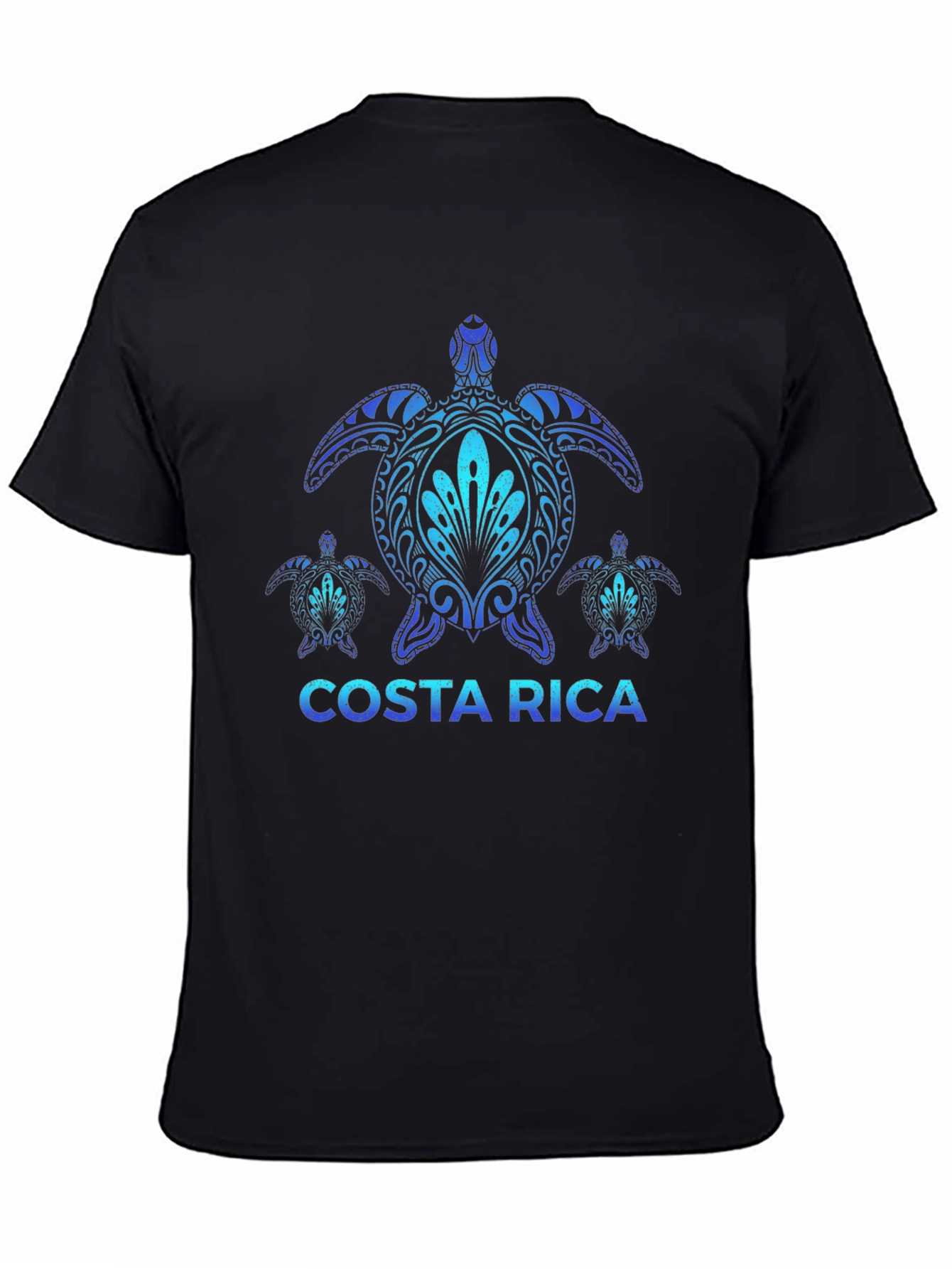 Costa Rica Turtle Tee - Black