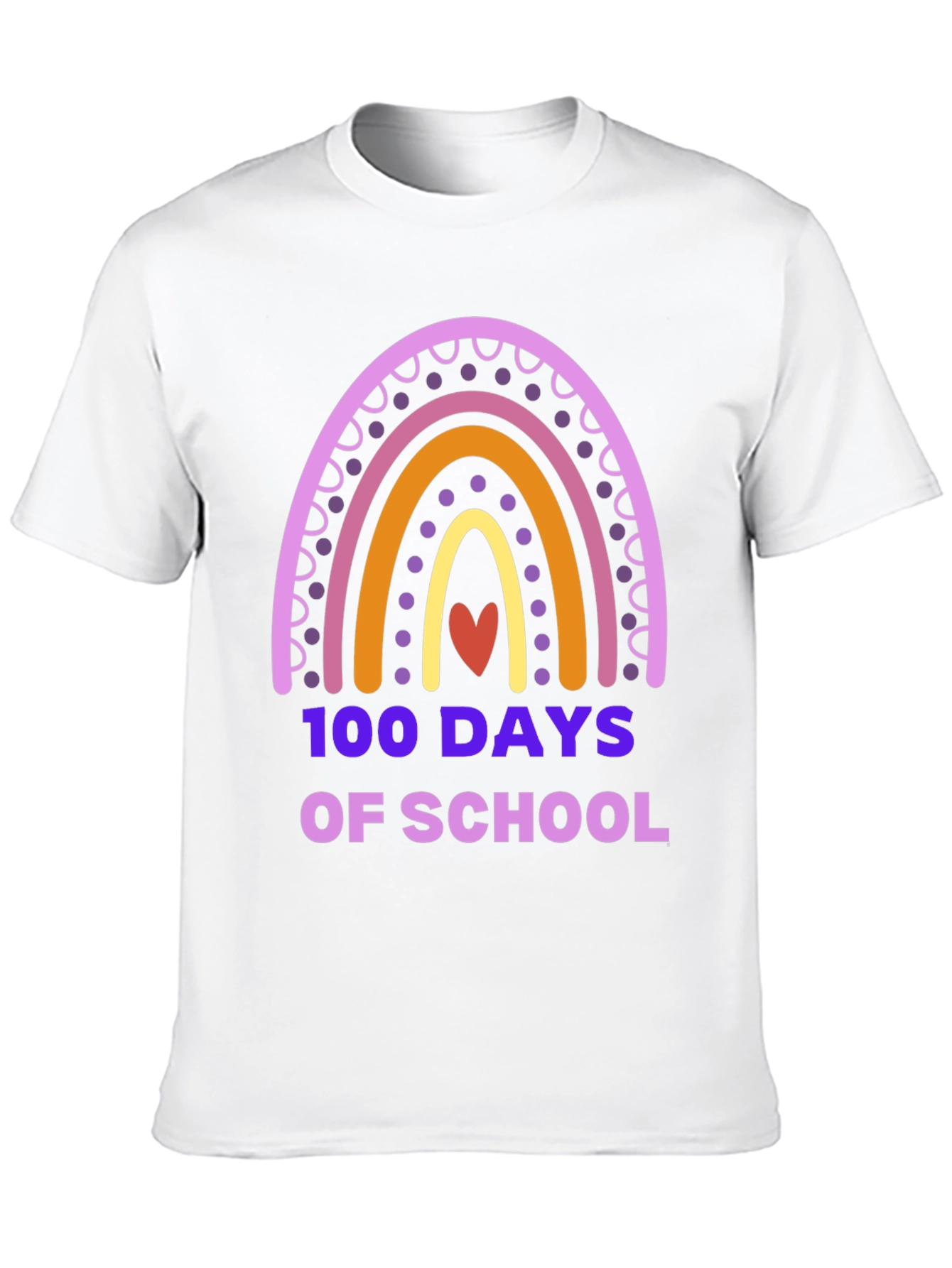 100 Days of School Rainbow T-Shirt