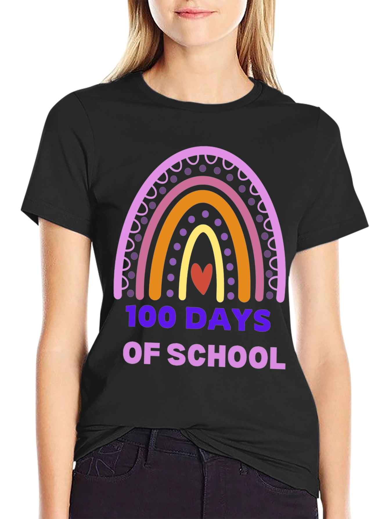 100 Days of School Rainbow T-Shirt