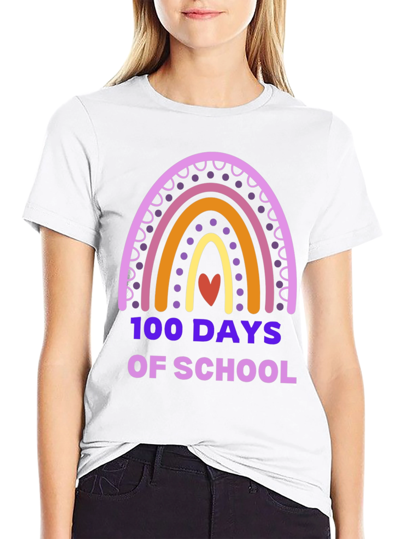 100 Days of School Rainbow T-Shirt