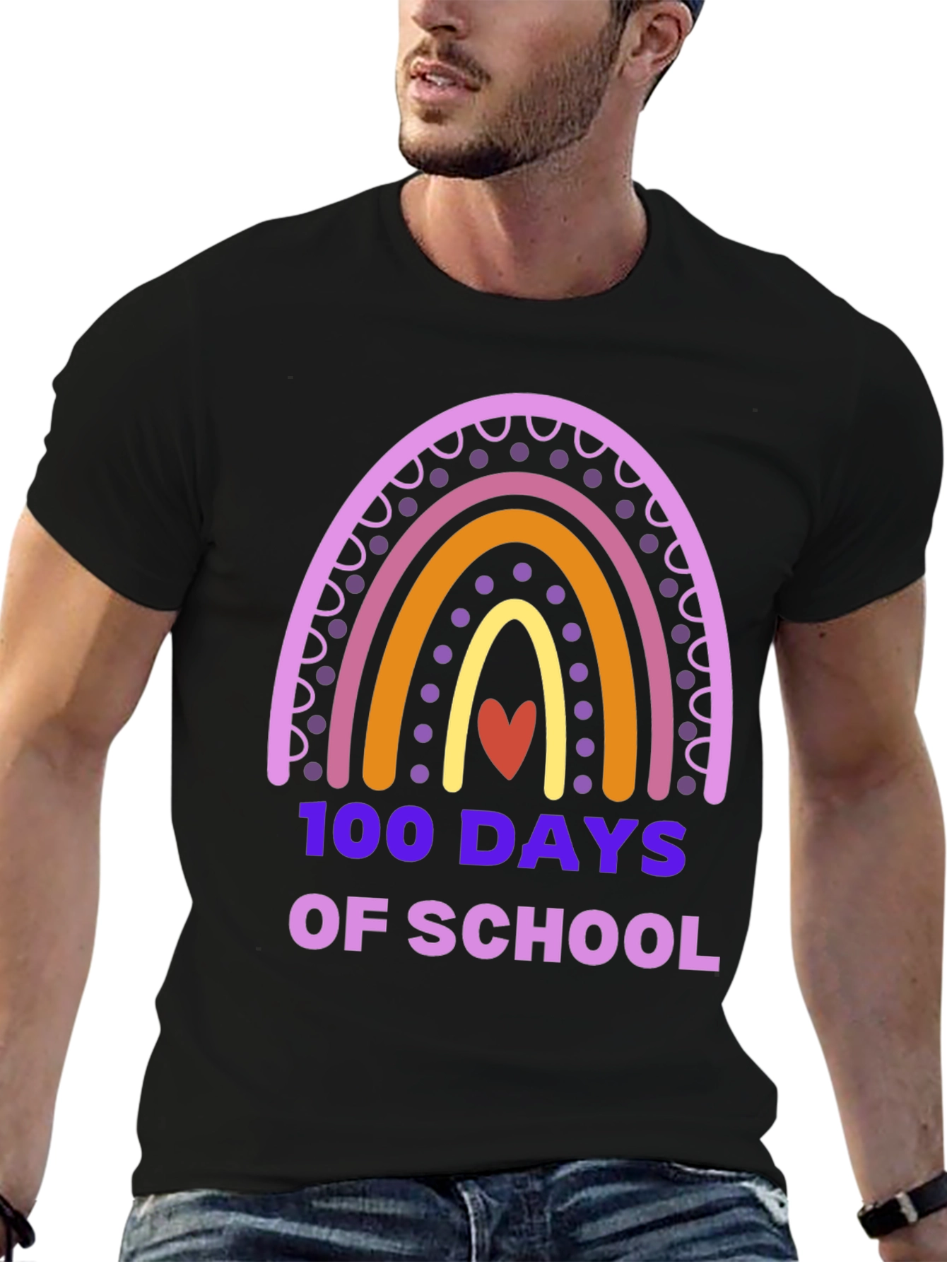 100 Days of School Rainbow T-Shirt