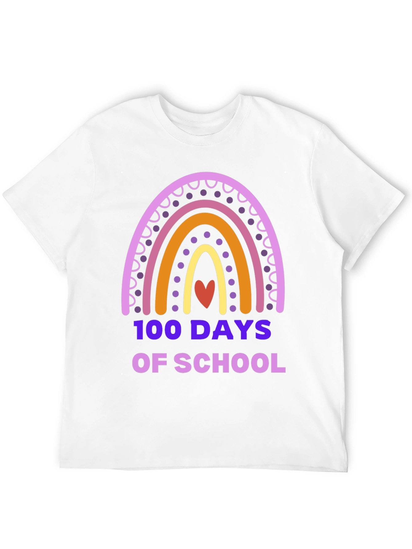 100 Days of School Rainbow T-Shirt