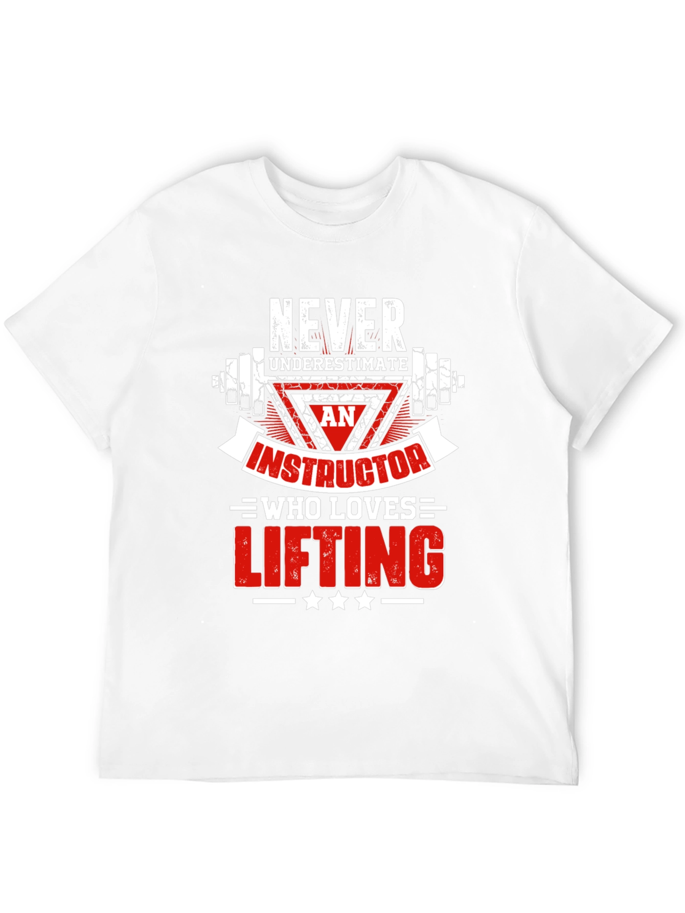 Never Underestimate Lifting Instructor Black T-Shirt
