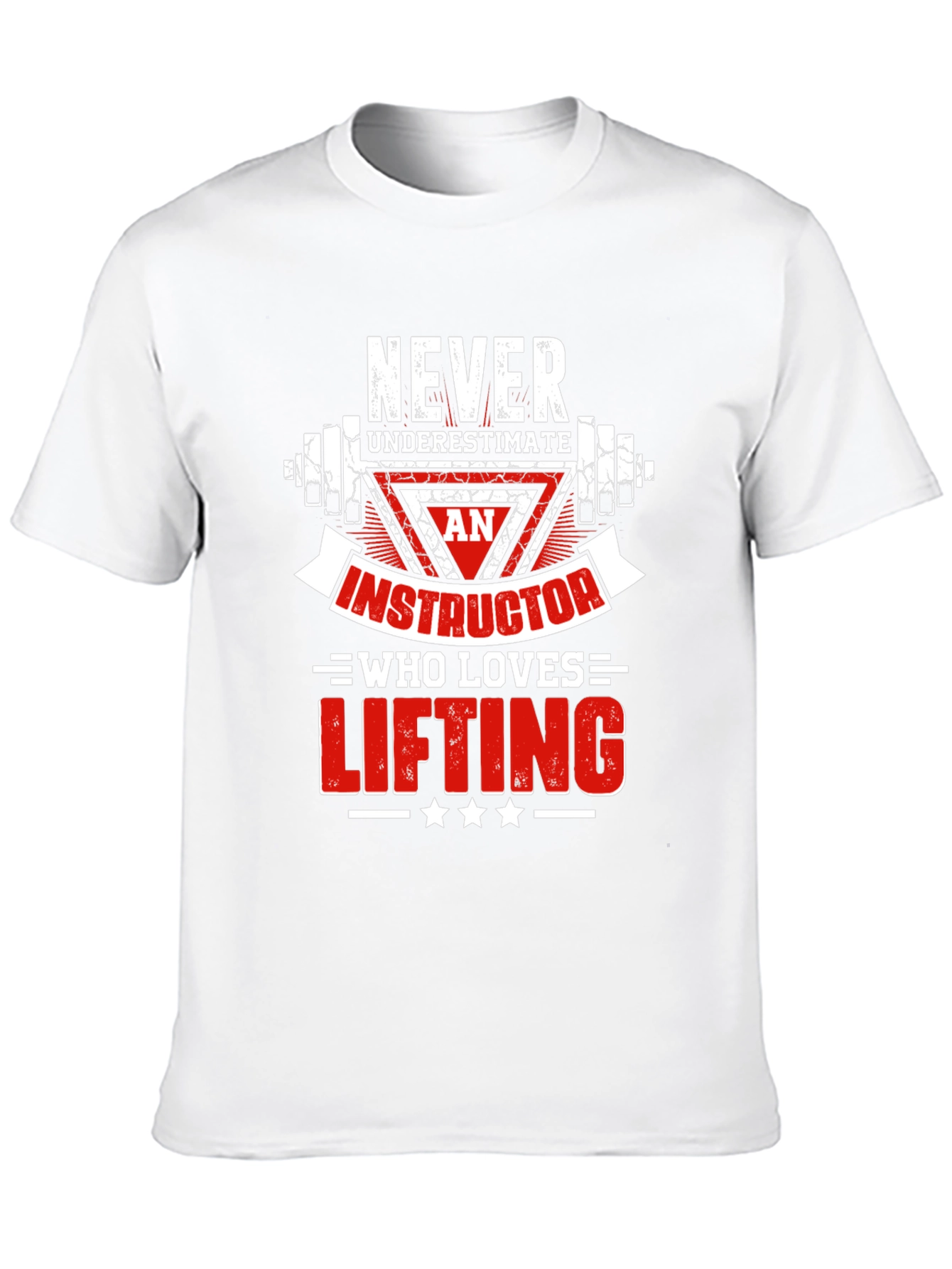 Never Underestimate Lifting Instructor Black T-Shirt